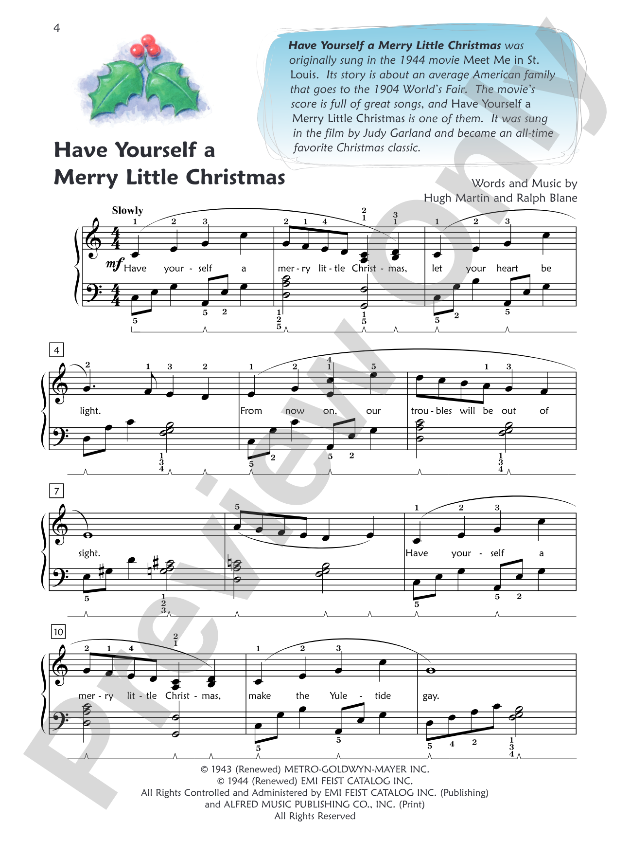 Premier Piano Course, Christmas 6: Piano