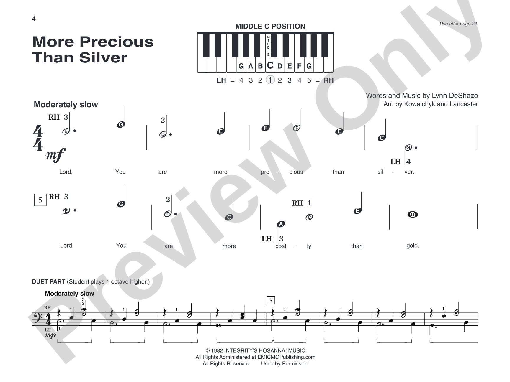 Alfred's Basic Piano Library: Praise Hits, Level 1A: Piano