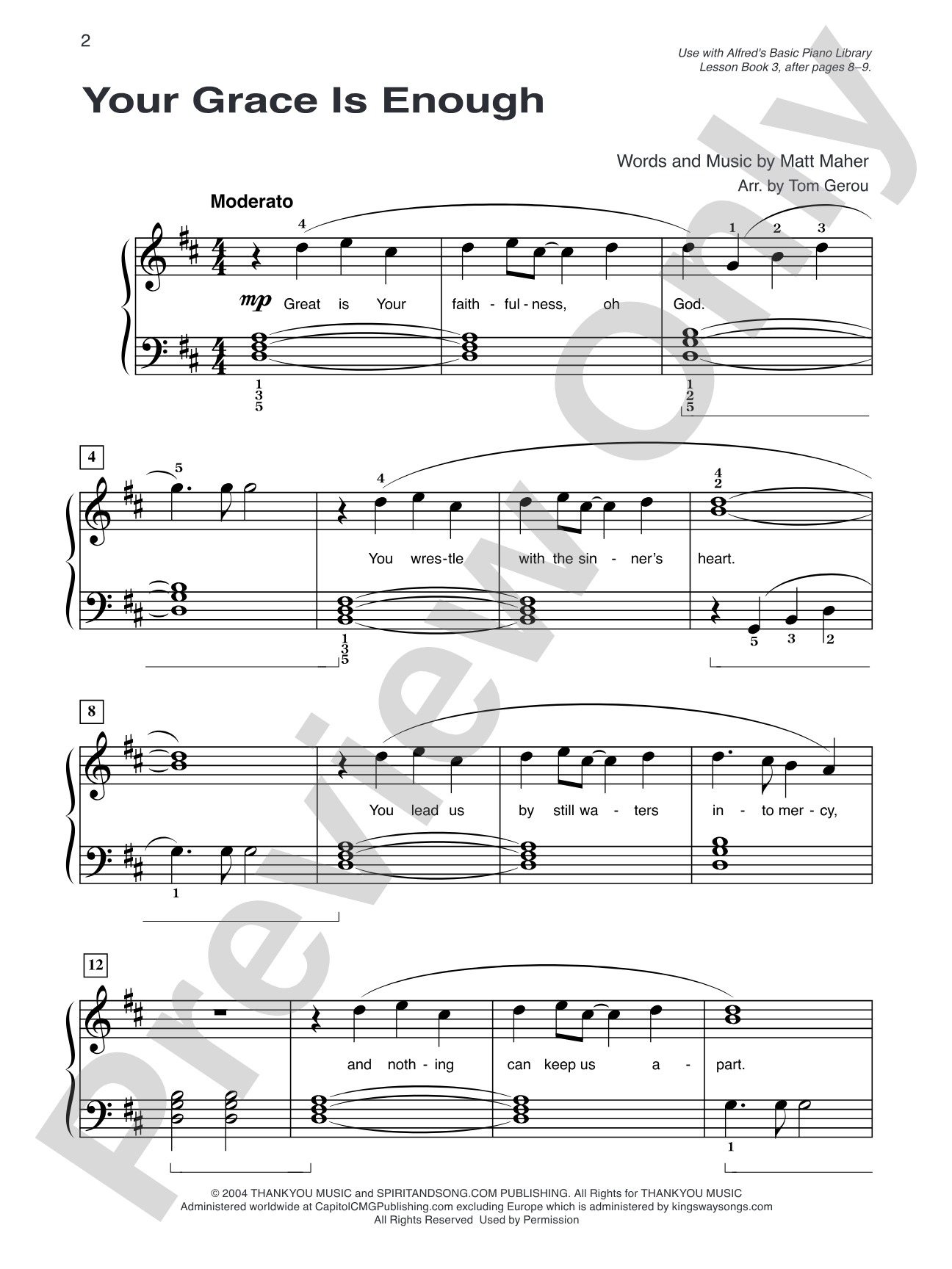 Alfred's Basic Piano Library: Praise Hits, Level 3: Piano