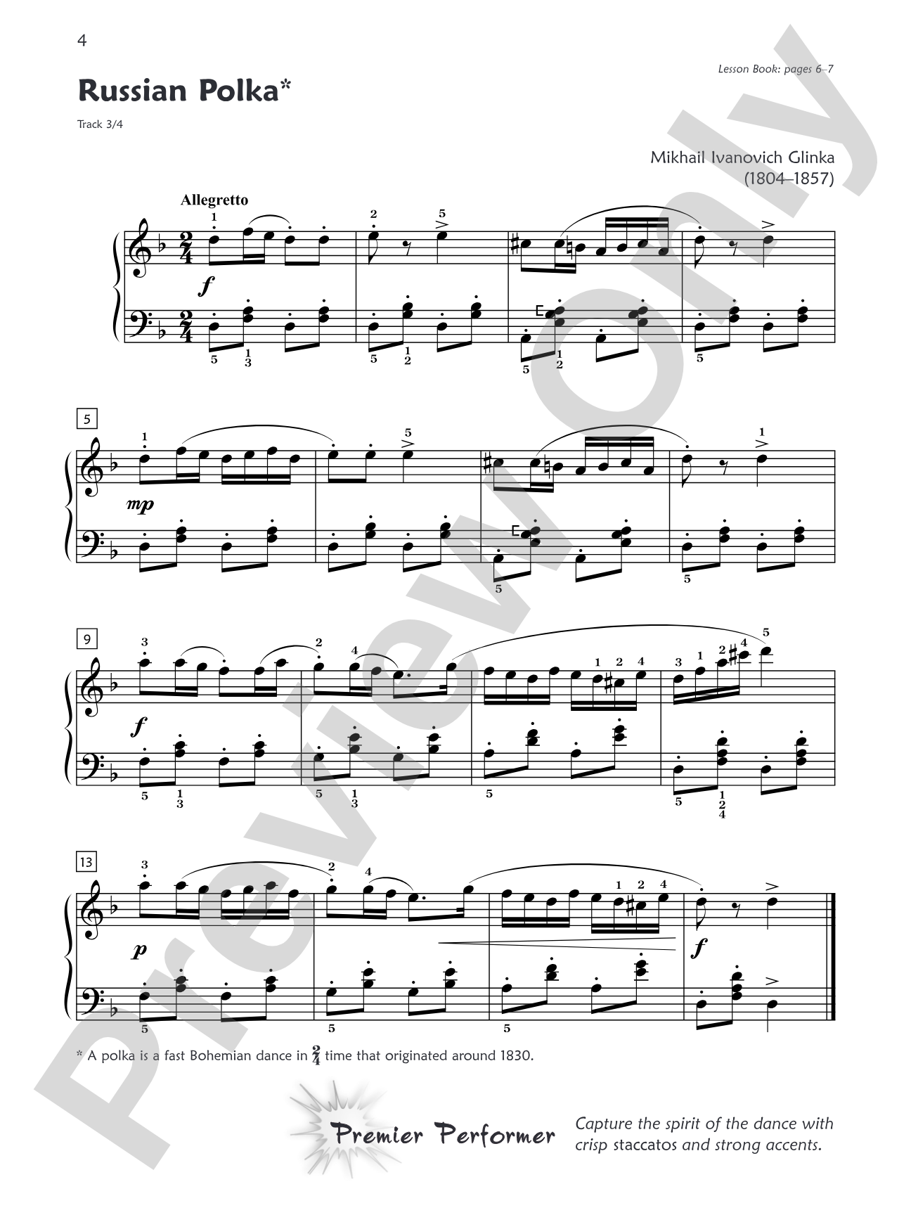 Premier Piano Course, Masterworks 6: Correlated Standard Repertoire: Piano