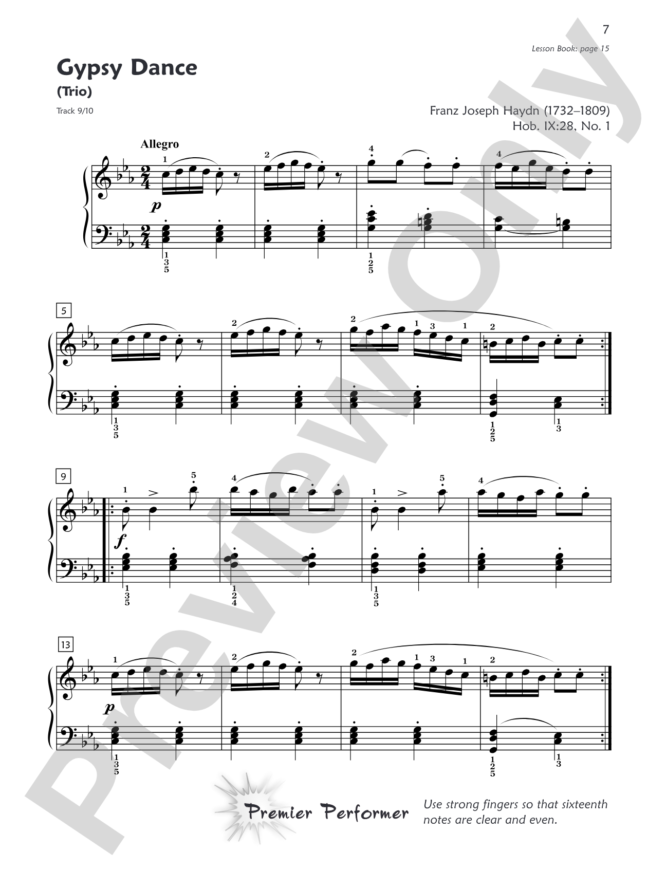 Premier Piano Course, Masterworks 6: Correlated Standard Repertoire: Piano