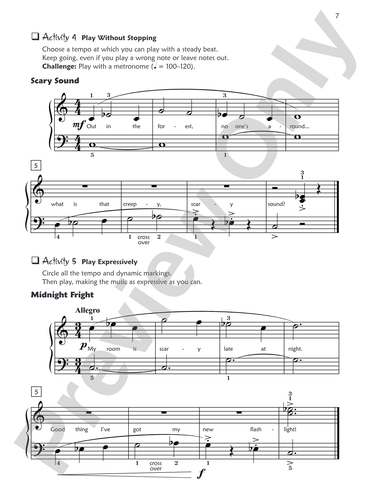 Premier Piano Course, Sight Reading 2A: Piano