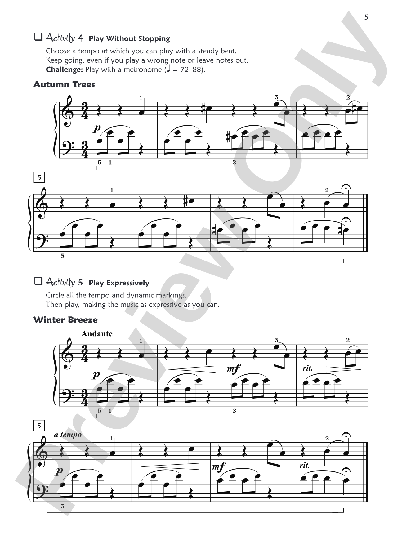 Premier Piano Course, Sight Reading 2B: Piano