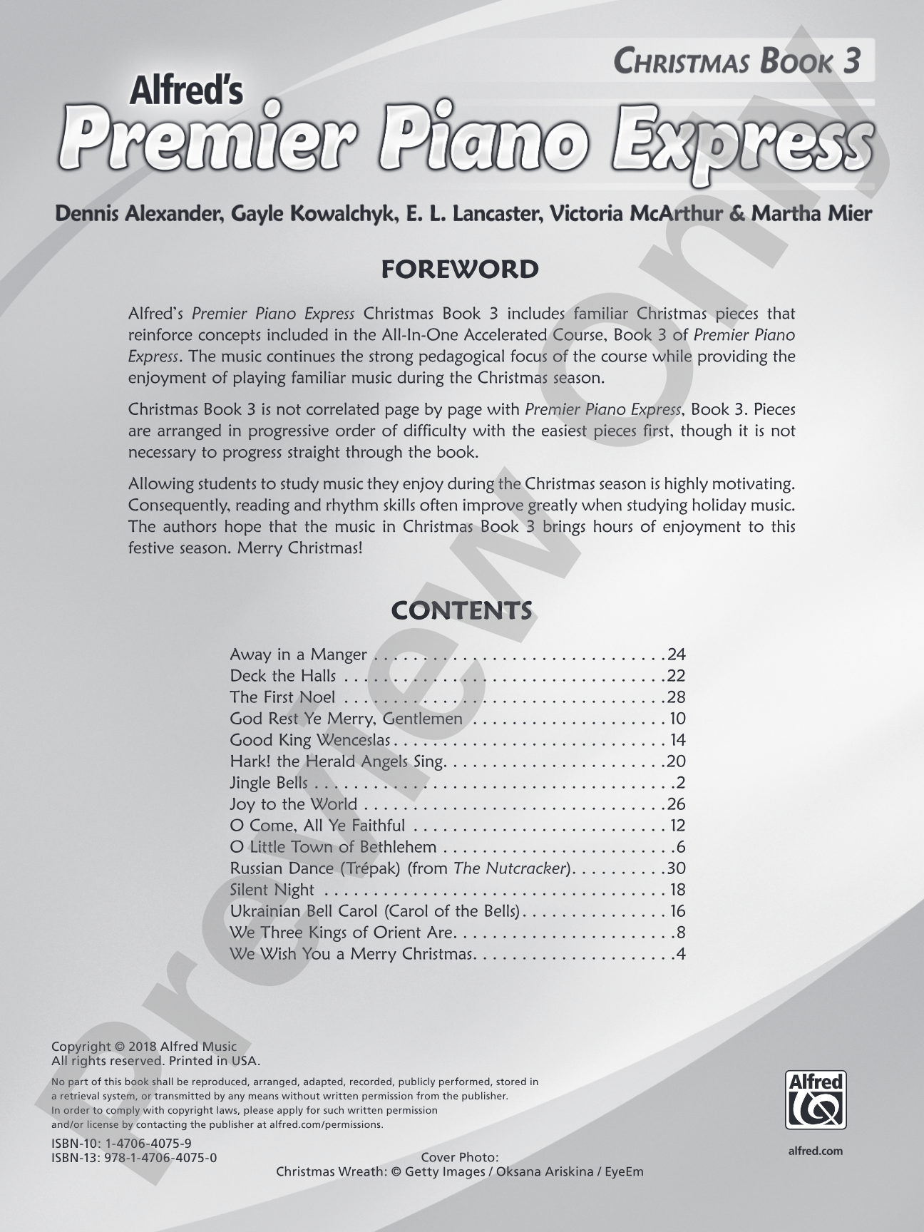 Premier Piano Express, Christmas Book 3: Piano