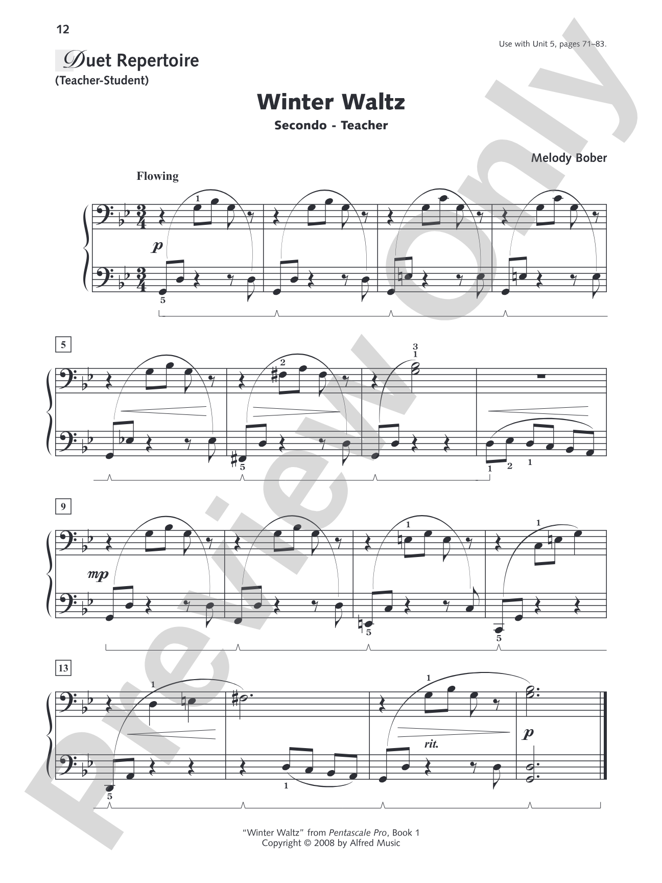 Alfred's Group Piano for Adults: Ensemble Music, Book 1: Repertoire for Piano Duet, Two Pianos, and Multiple Pianos: Piano