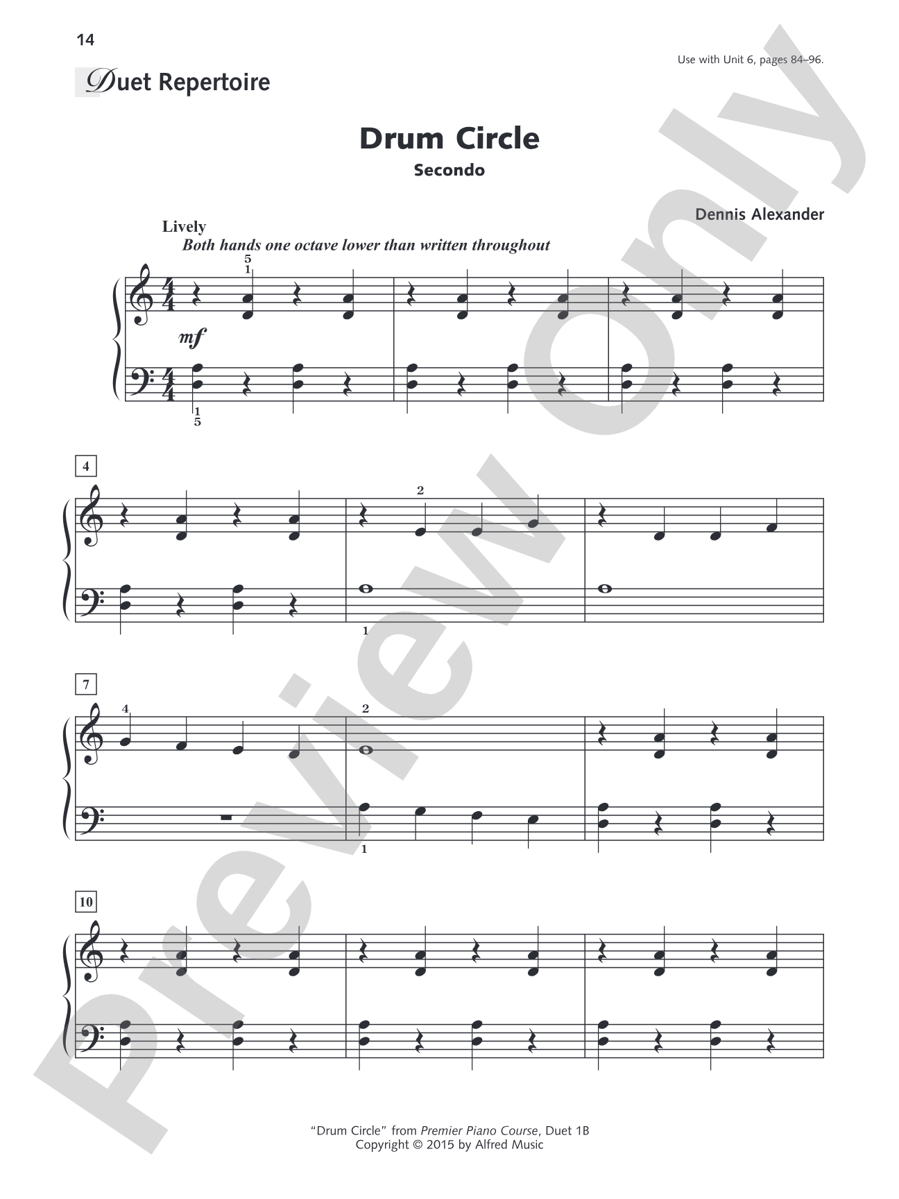 Alfred's Group Piano for Adults: Ensemble Music, Book 1: Repertoire for Piano Duet, Two Pianos, and Multiple Pianos: Piano