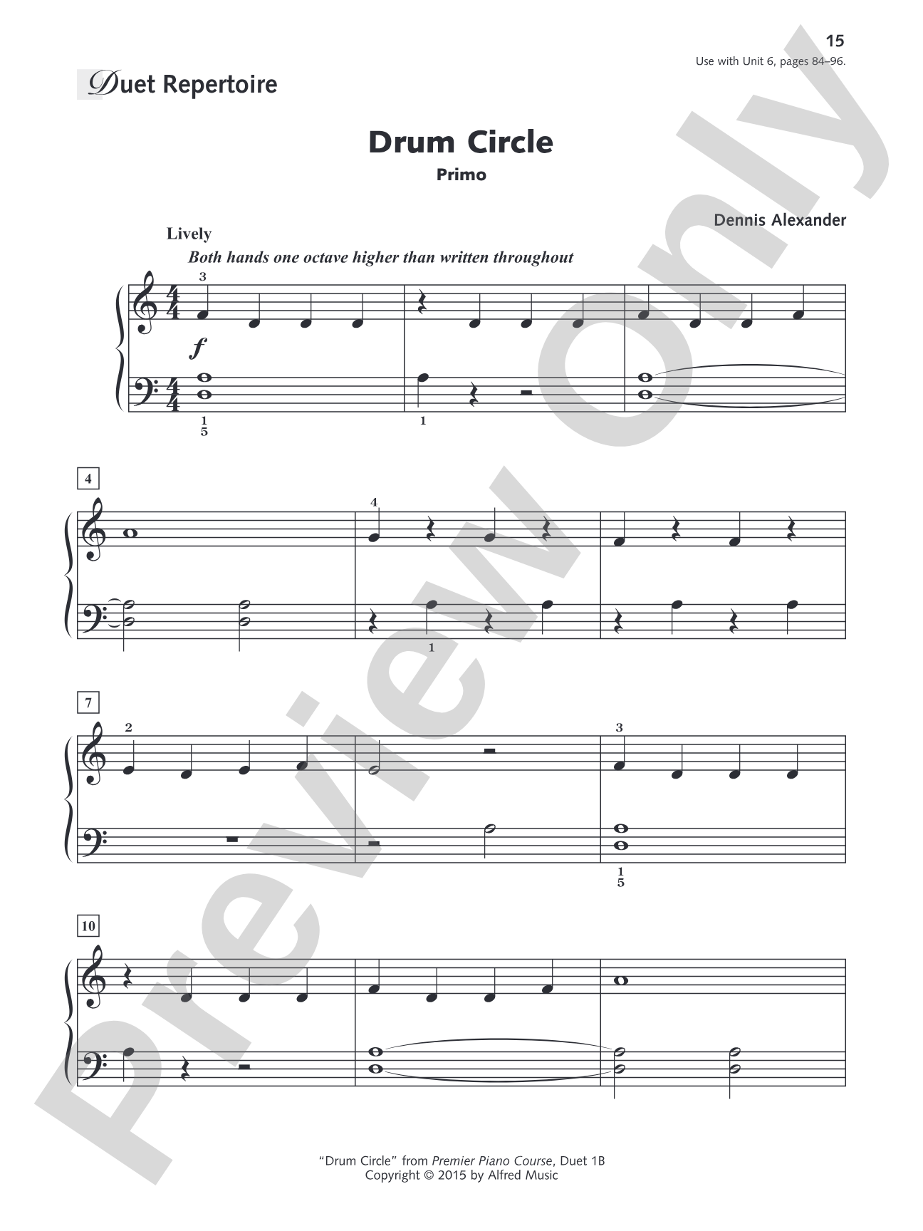 Alfred's Group Piano for Adults: Ensemble Music, Book 1: Repertoire for Piano Duet, Two Pianos, and Multiple Pianos: Piano