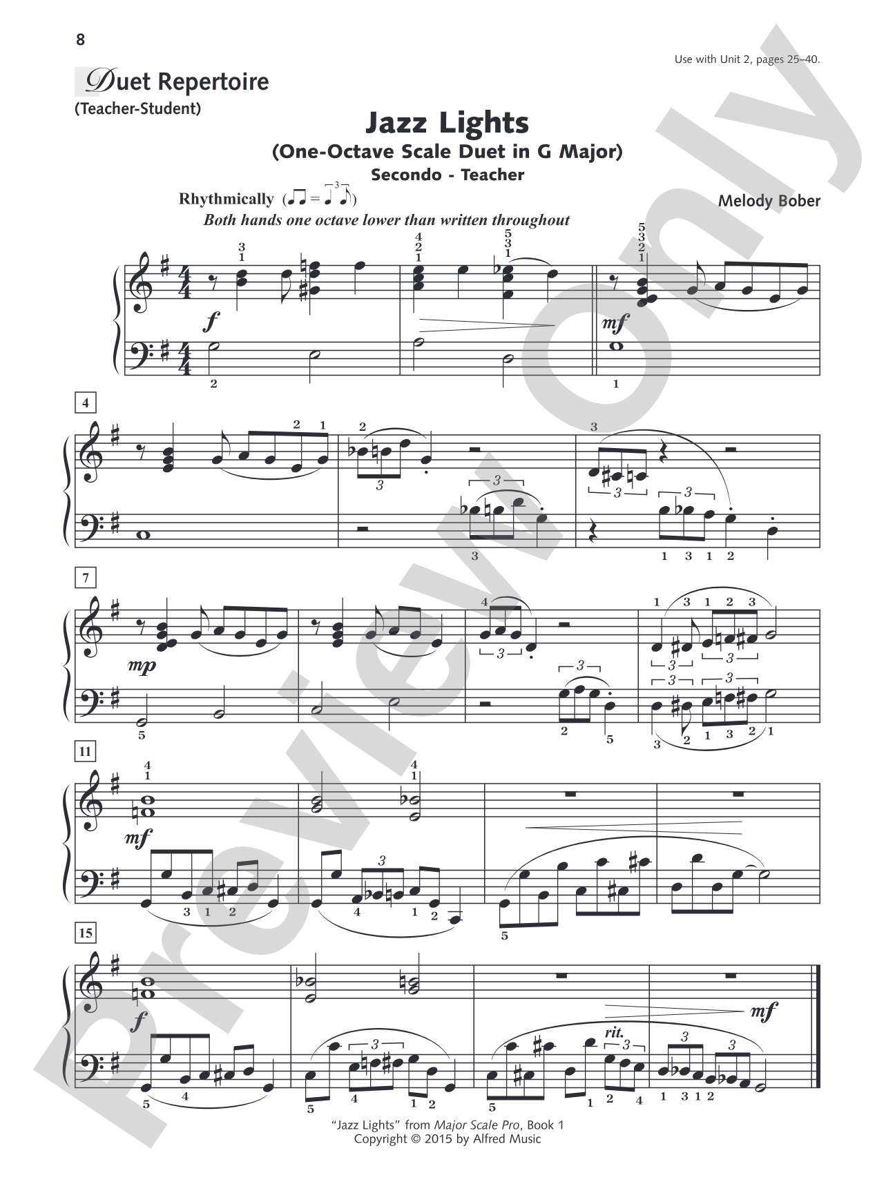 Alfred's Group Piano for Adults: Ensemble Music, Book 2: Repertoire for Piano Duet, Two Pianos, and Multiple Pianos: Piano