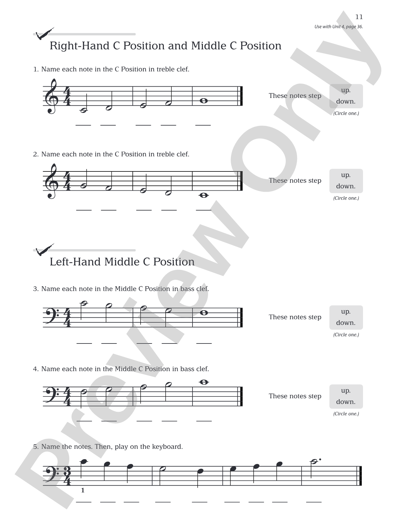 Piano 101: Notespeller, Book 1: Carefully Sequenced Exercises That Reinforce Note-Reading Skills: Piano