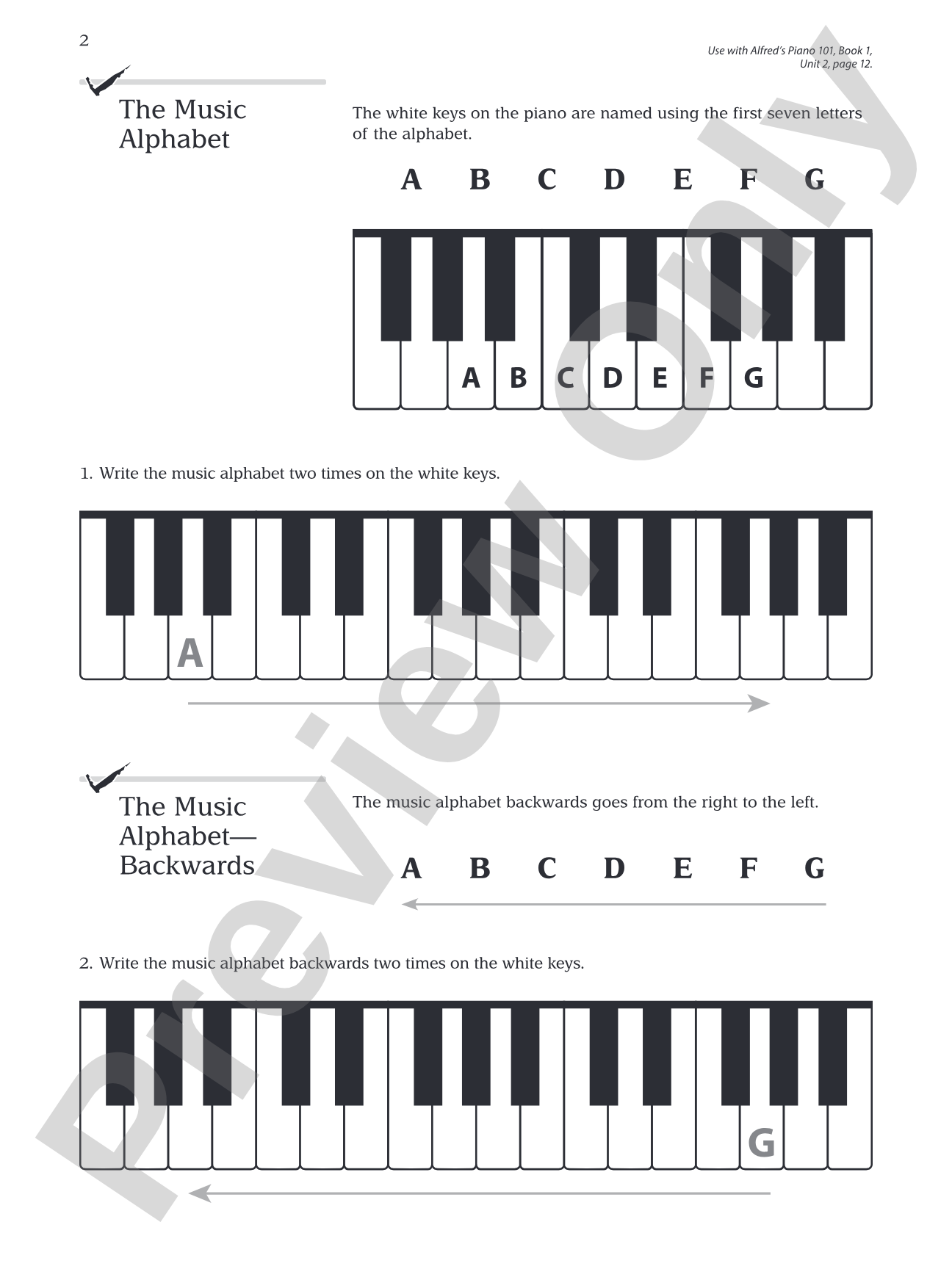 Piano 101: Notespeller, Book 1: Carefully Sequenced Exercises That Reinforce Note-Reading Skills: Piano