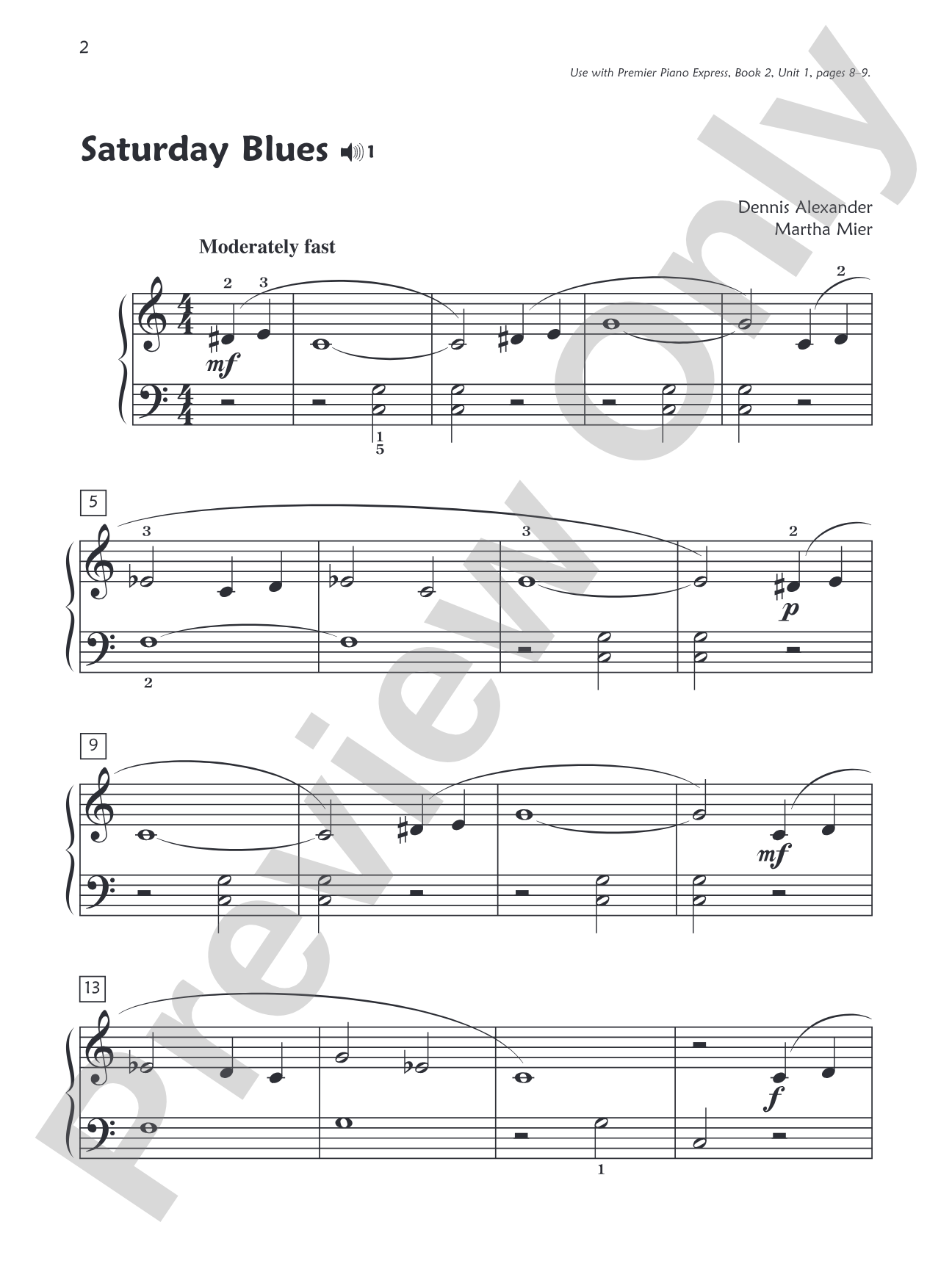 Premier Piano Express, Repertoire Book 2: Piano