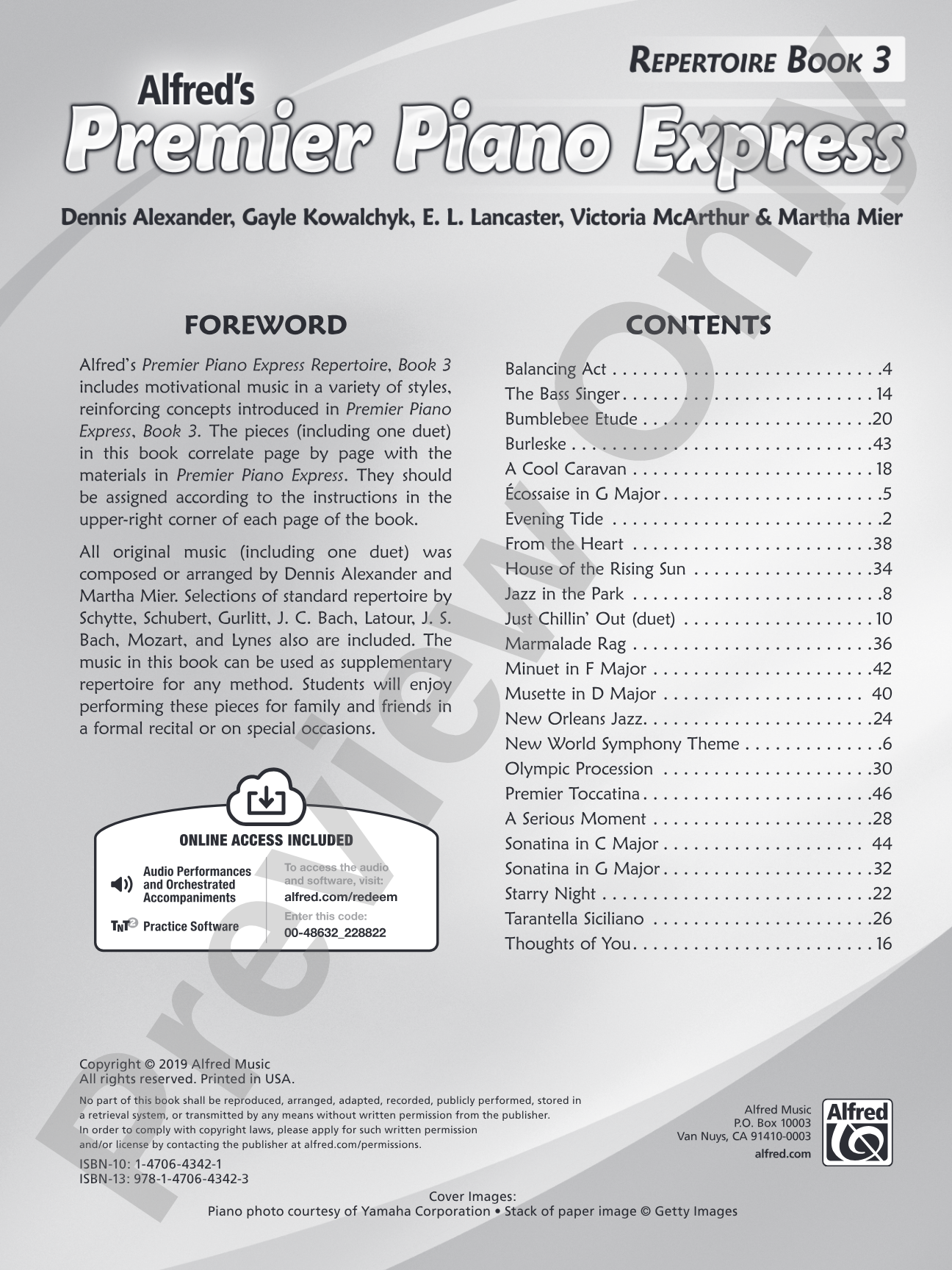 Premier Piano Express, Repertoire Book 3: Piano