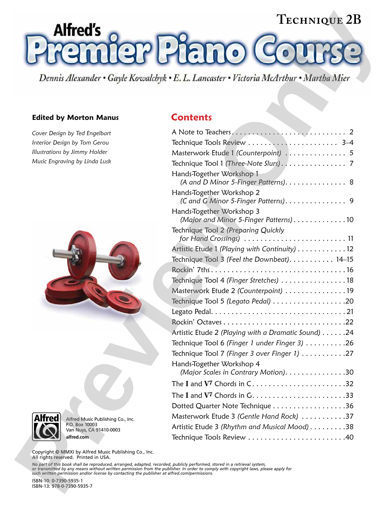 Premier Piano Course, Technique 2B: Piano