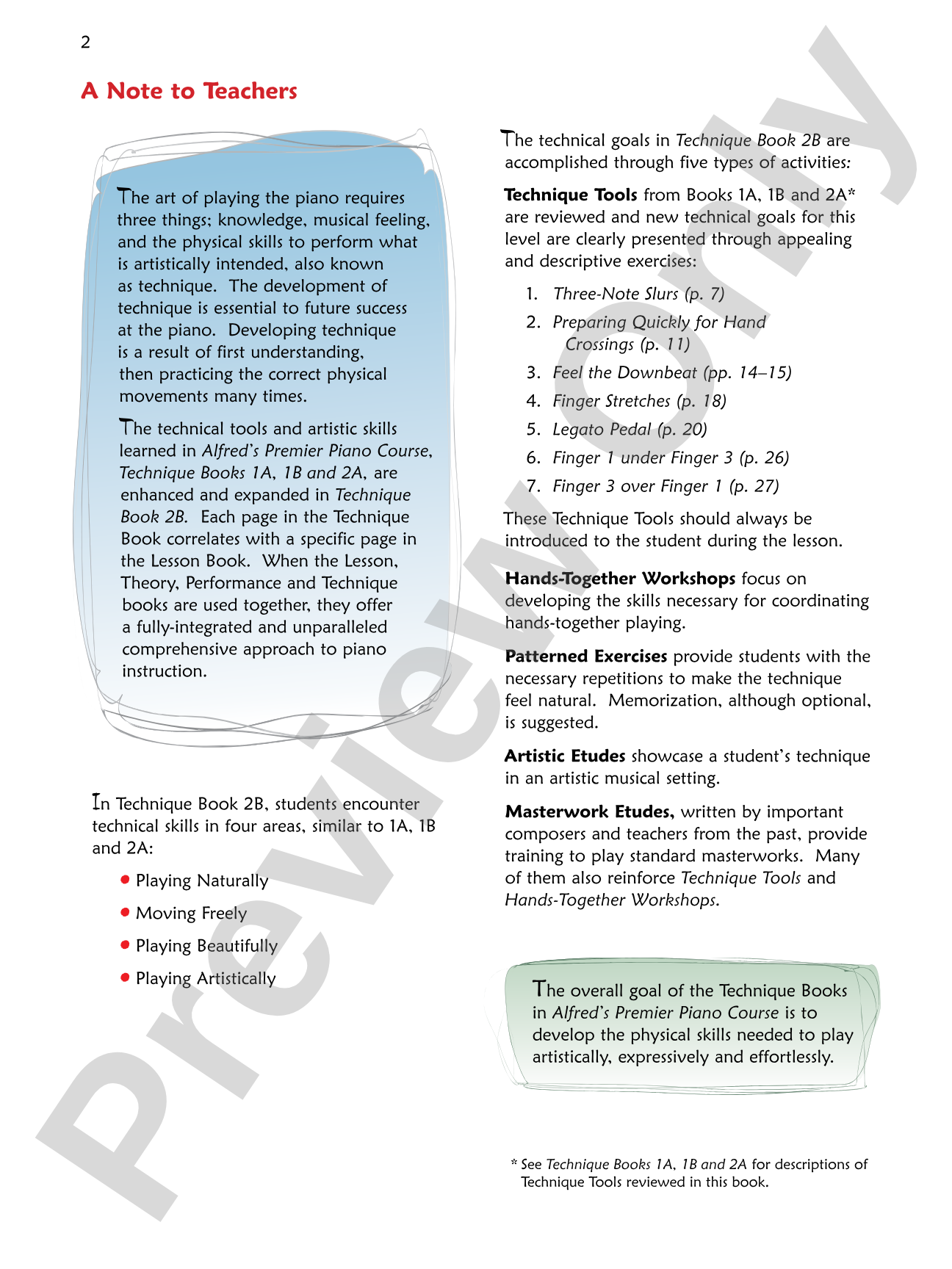 Premier Piano Course, Technique 2B: Piano