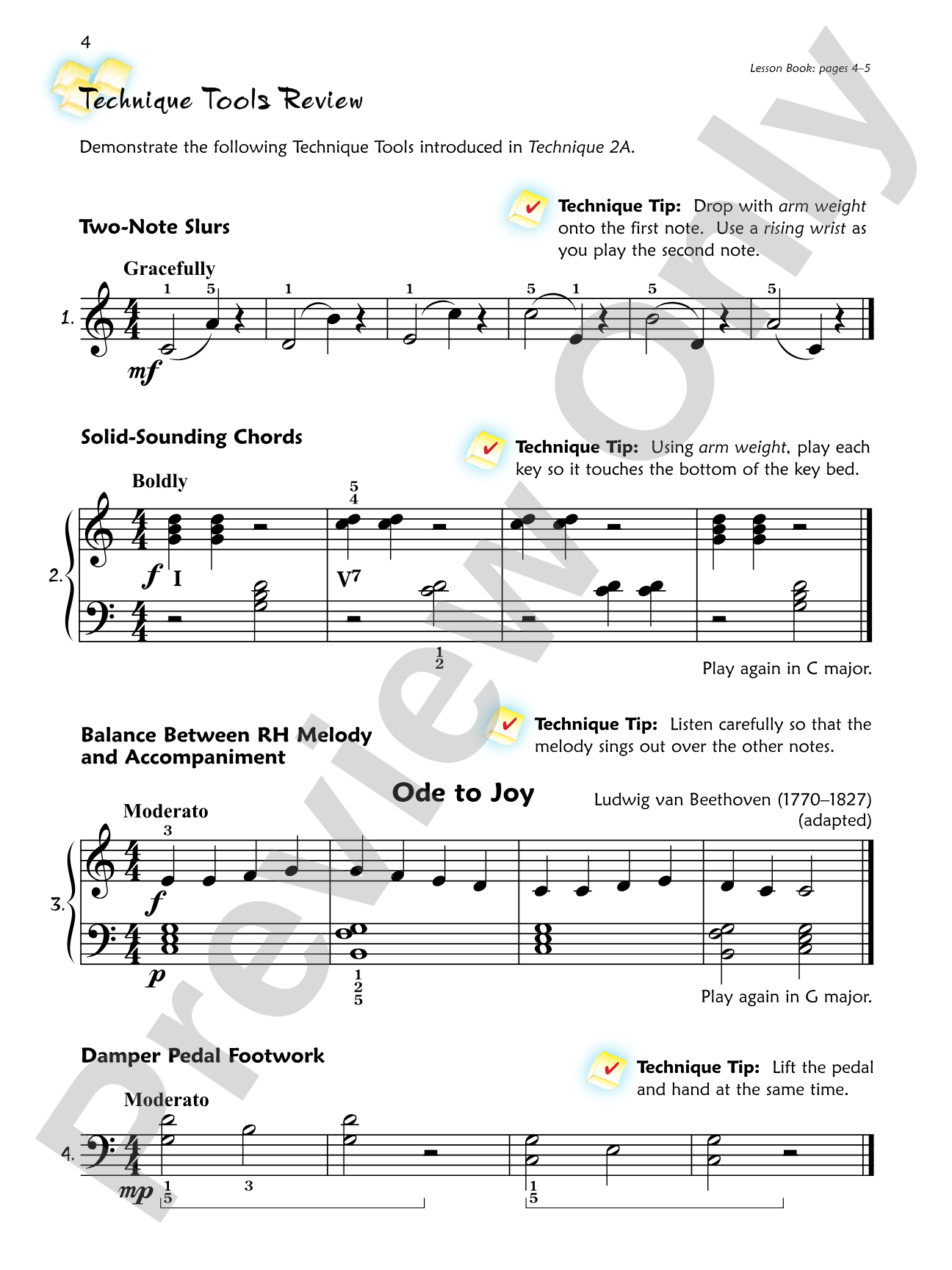 Premier Piano Course, Technique 2B: Piano