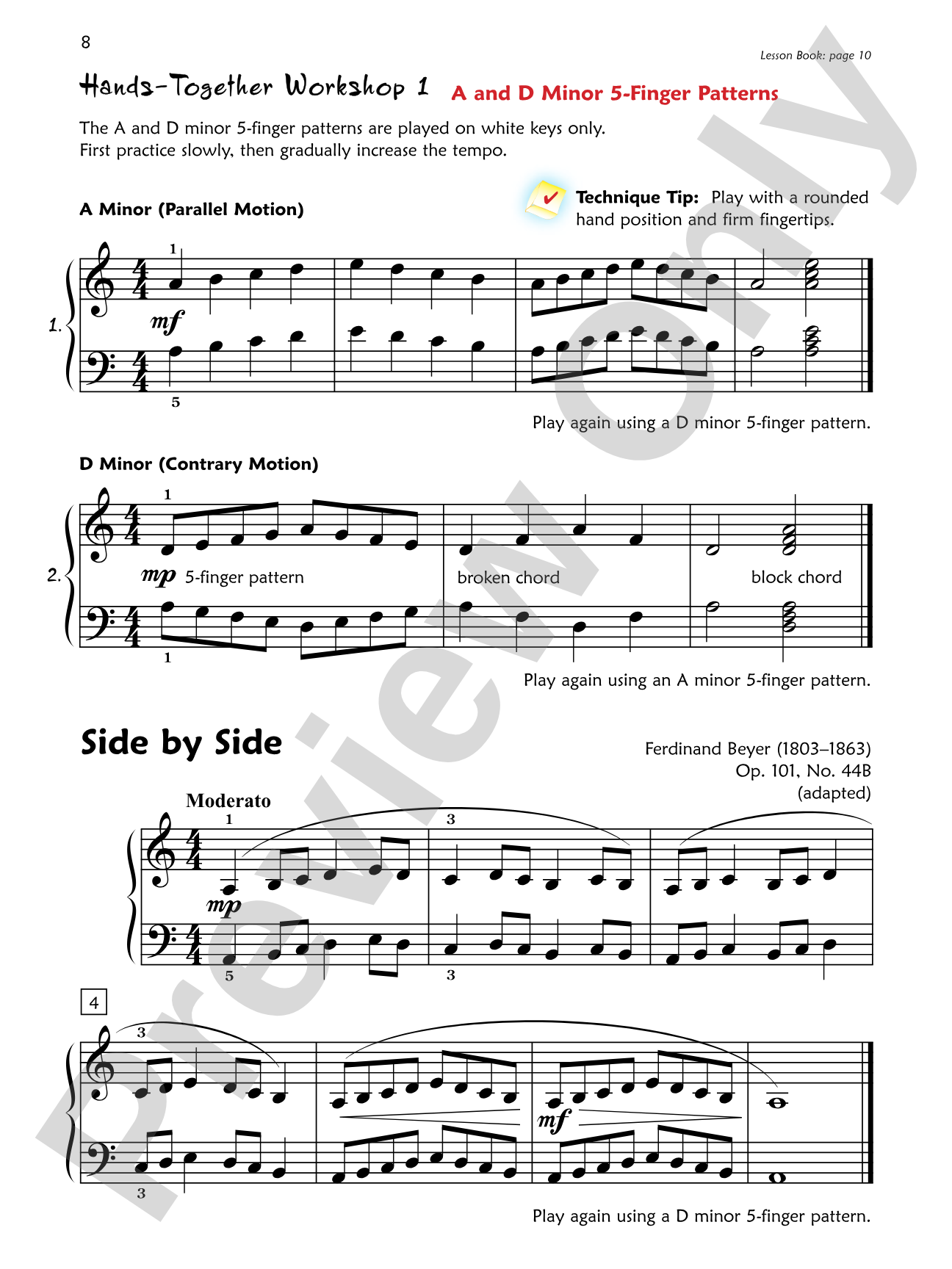 Premier Piano Course, Technique 2B: Piano