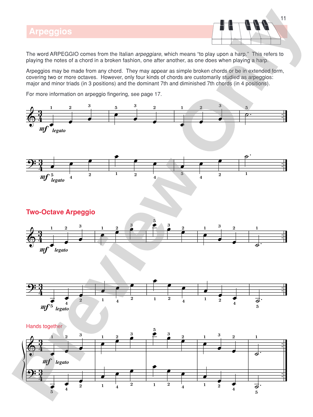 The Complete Book of Scales, Chords, Arpeggios & Cadences: Includes All the Major, Minor (Natural, Harmonic, Melodic) & Chromatic Scales -- Plus Additional Instructions on Music Fundamentals: Piano