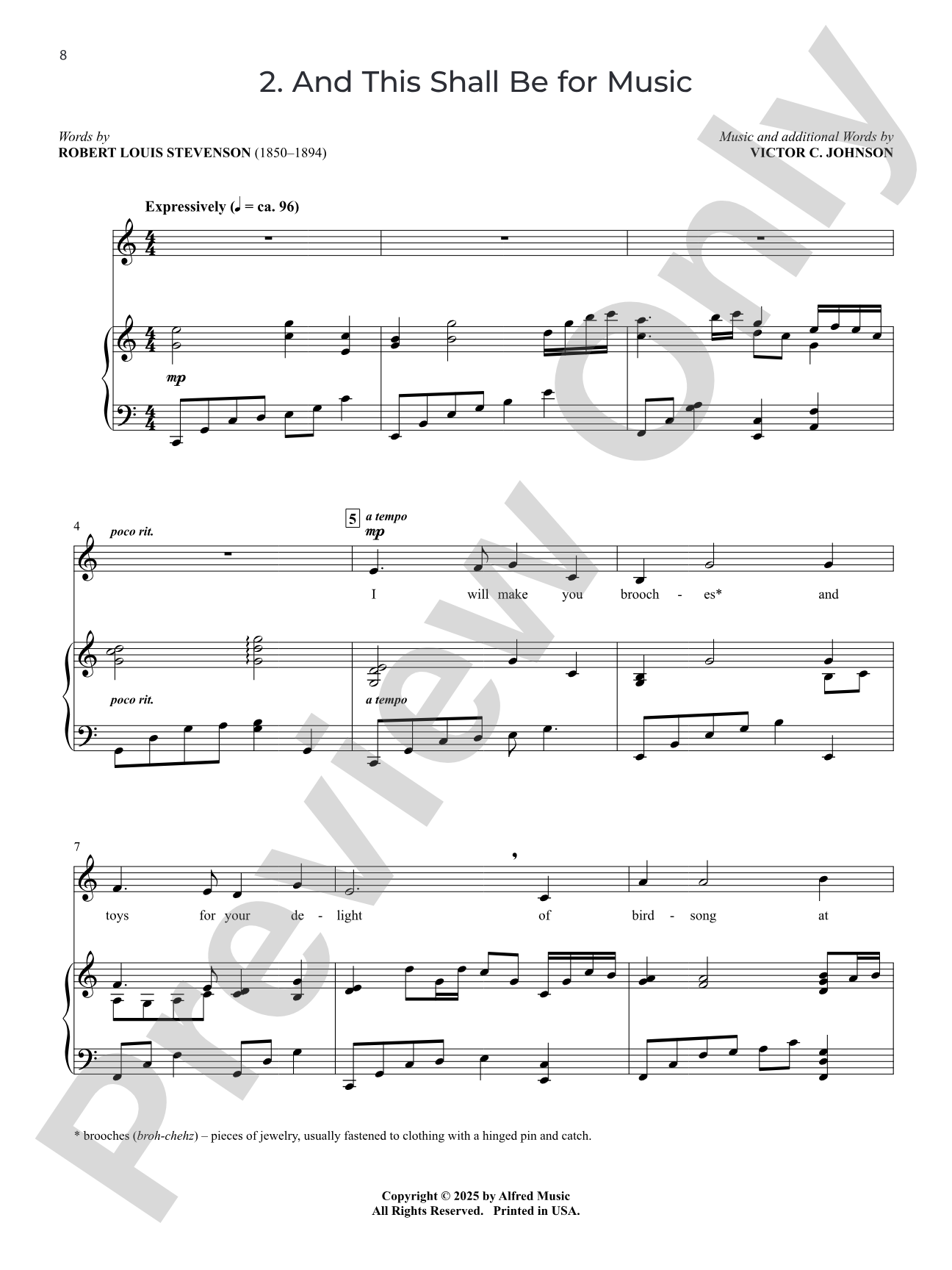 The Victor Johnson Collection: Folk Songs, Spirituals, and Poetic Settings for Solo Voice and Piano: Medium Low Vocal Book