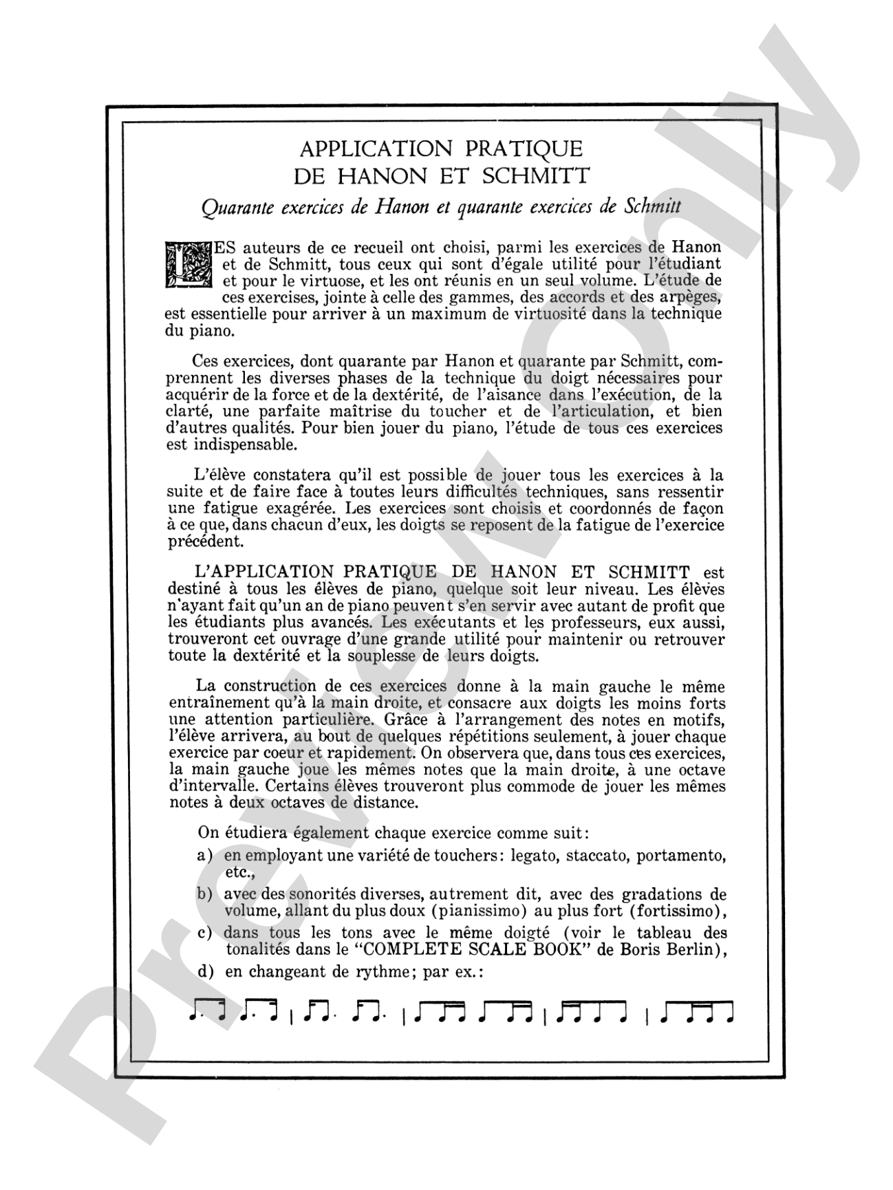 Practical Hanon and Schmitt: 40 Exercises from Hanon * 40 Exercises from Schmitt: Piano