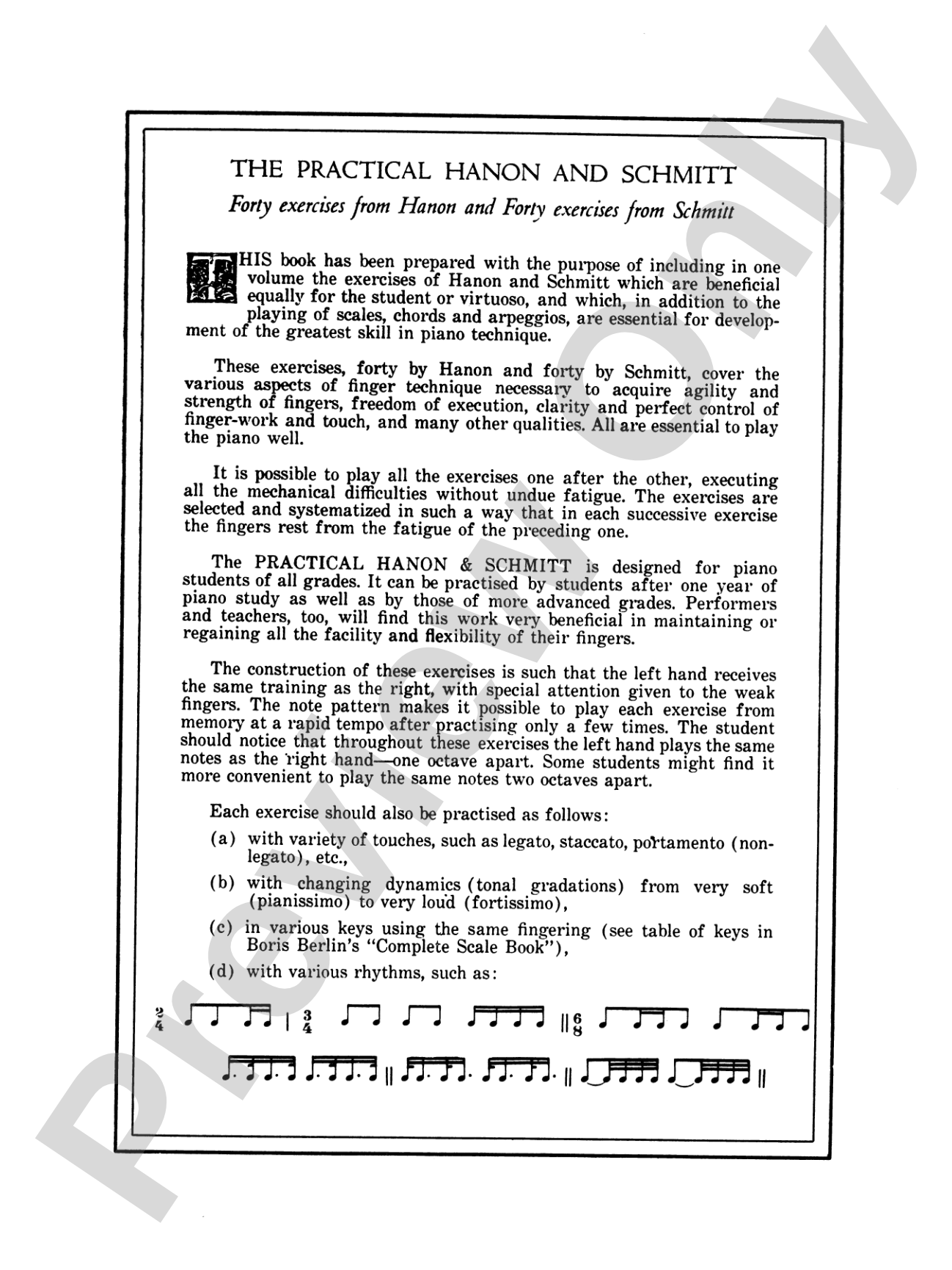Practical Hanon and Schmitt: 40 Exercises from Hanon * 40 Exercises from Schmitt: Piano