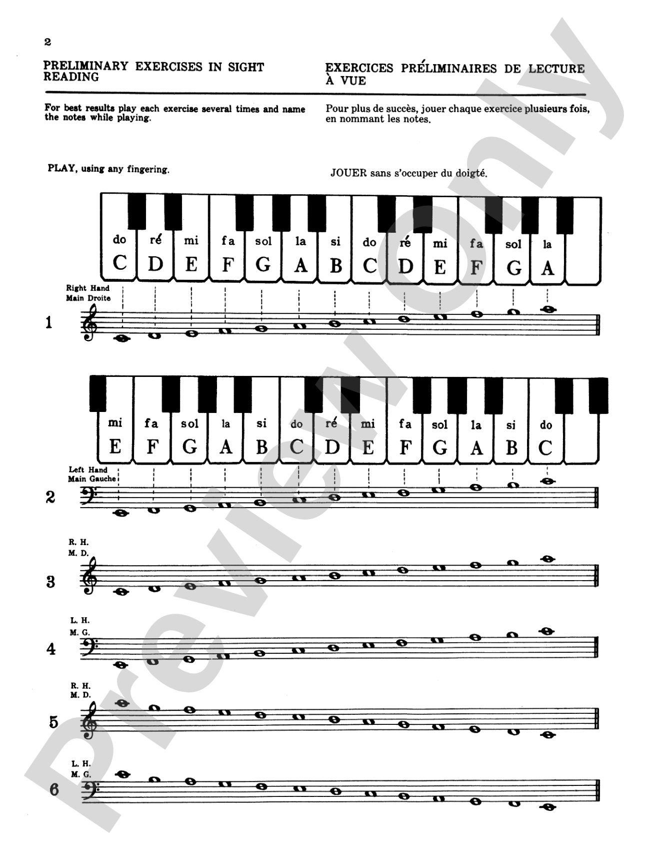Practical Sight Reading Exercises for Piano Students, Book 1: Piano