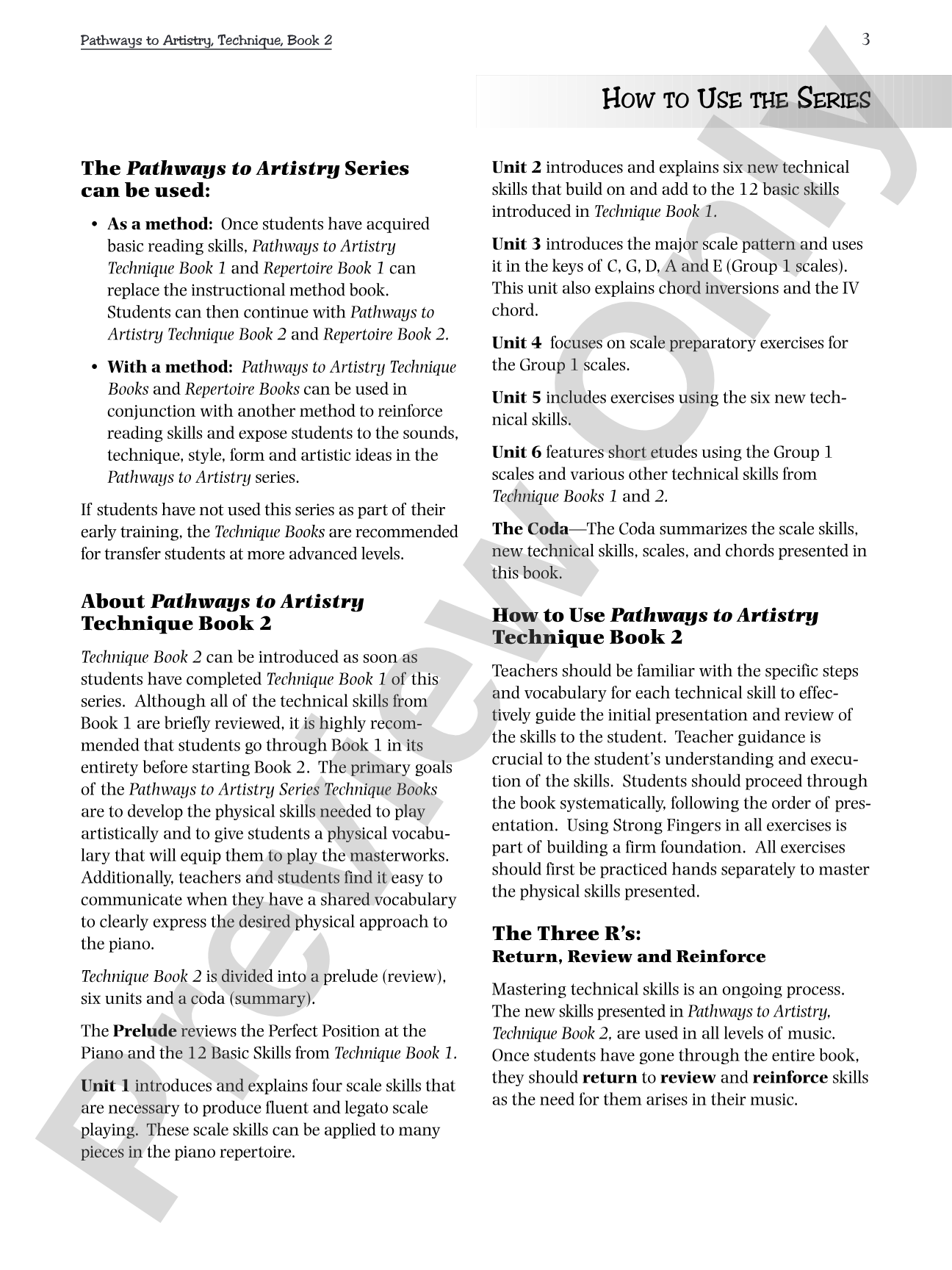 Pathways to Artistry: Technique, Book 2: A Method for Comprehensive Technical and Musical Development: Piano
