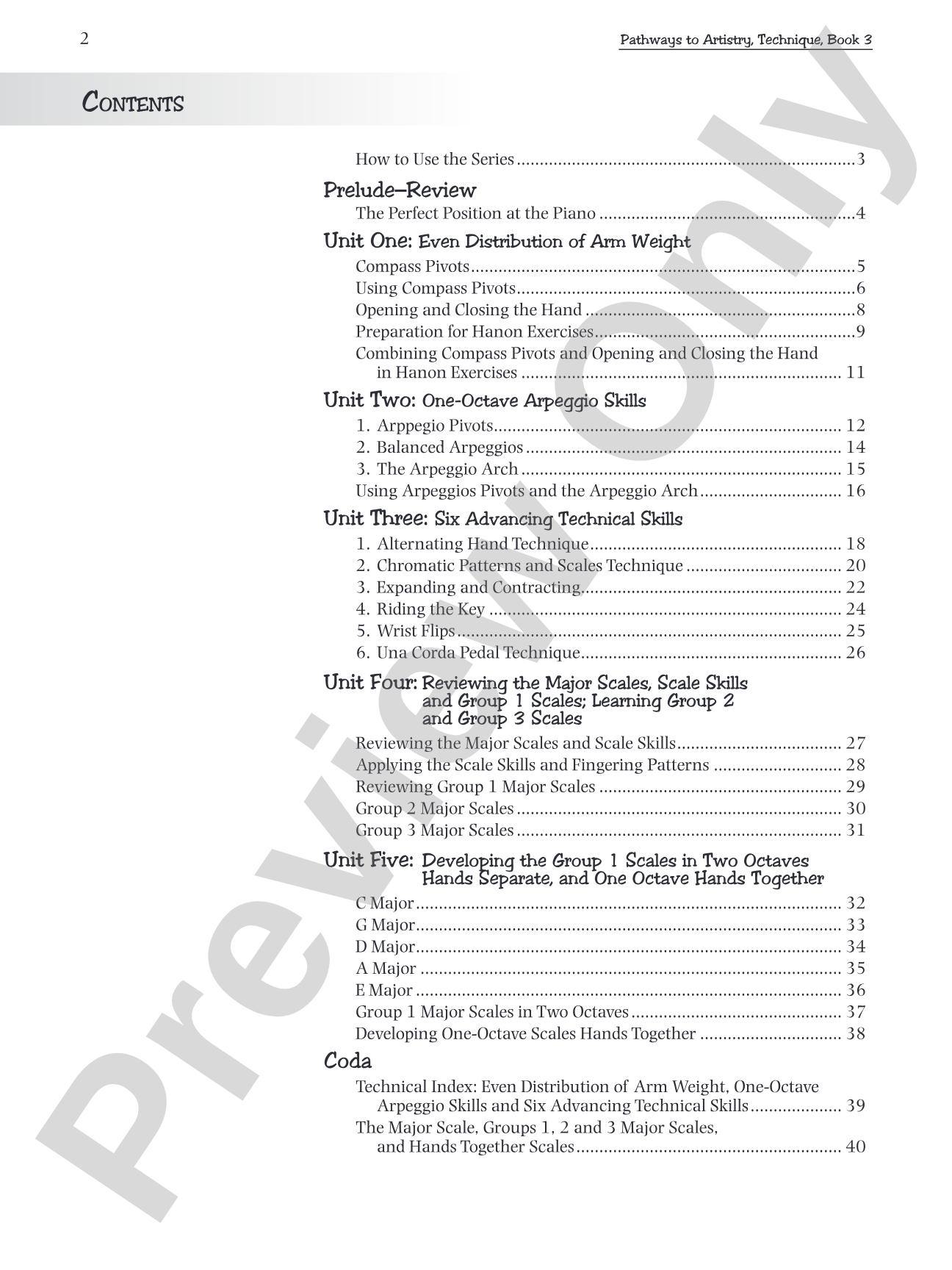 Pathways to Artistry: Technique, Book 3: A Method for Comprehensive Technical and Musical Development: Piano
