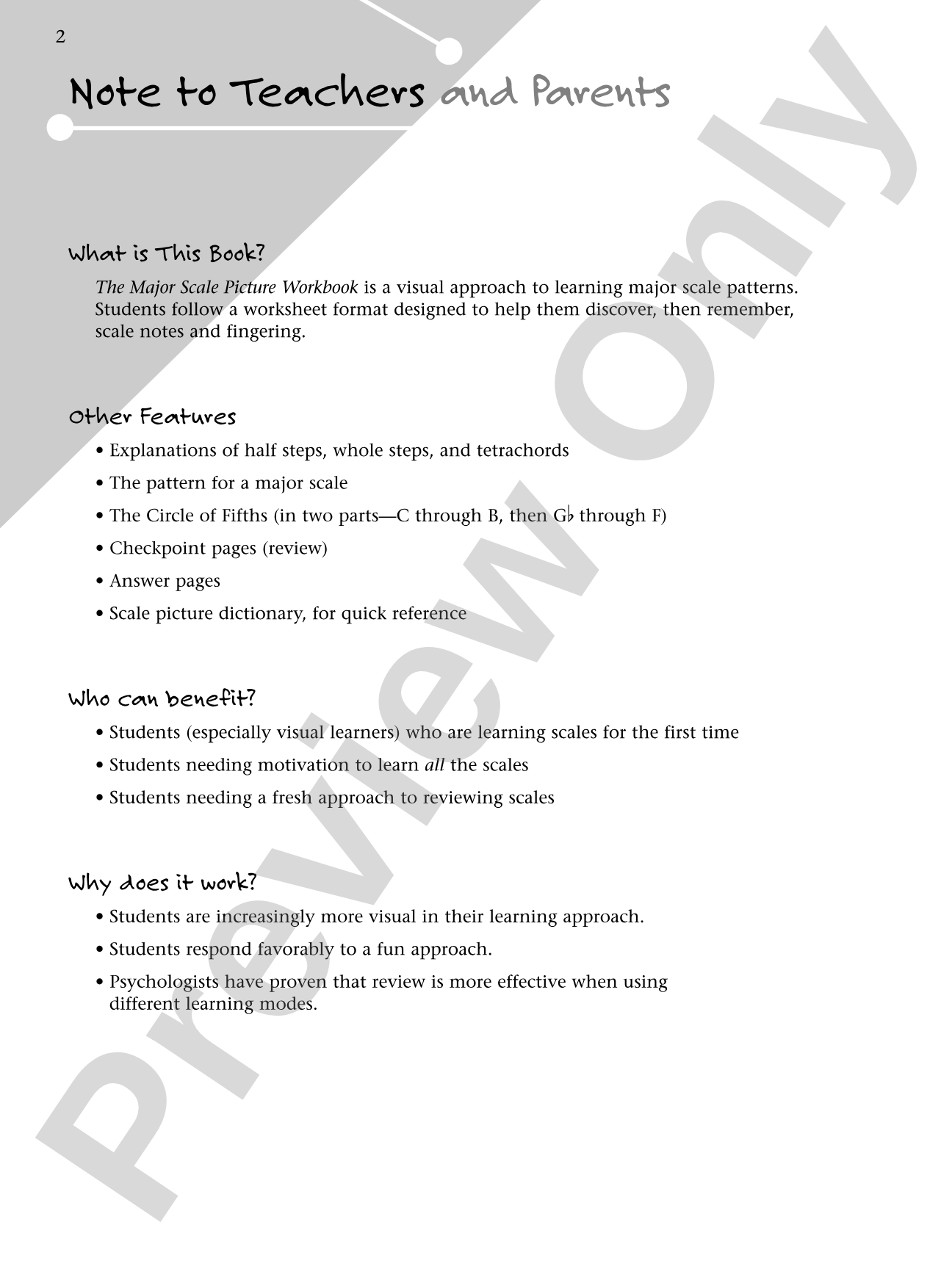 Major Scale Picture Workbook: A Fun Approach to Learning Major Scales: Piano