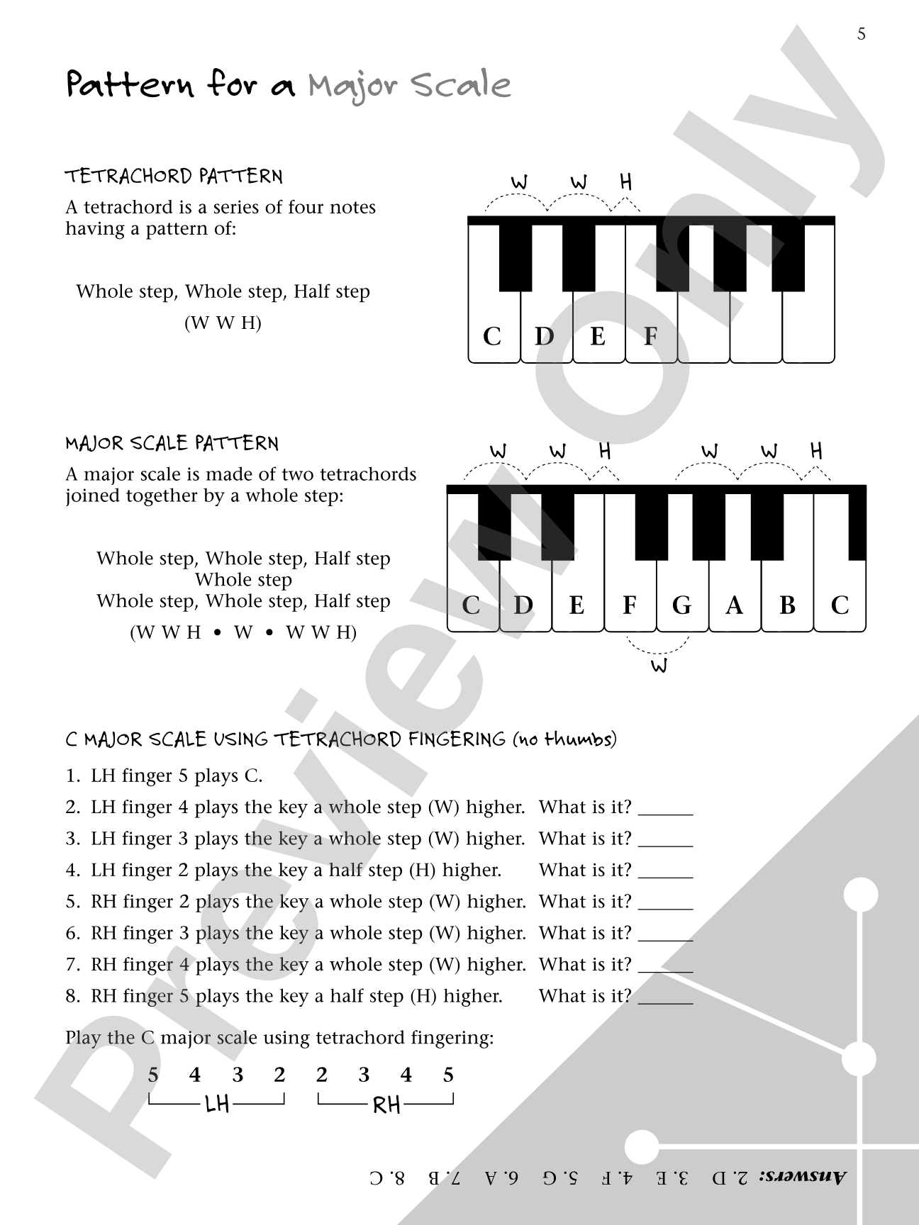 Major Scale Picture Workbook: A Fun Approach to Learning Major Scales: Piano