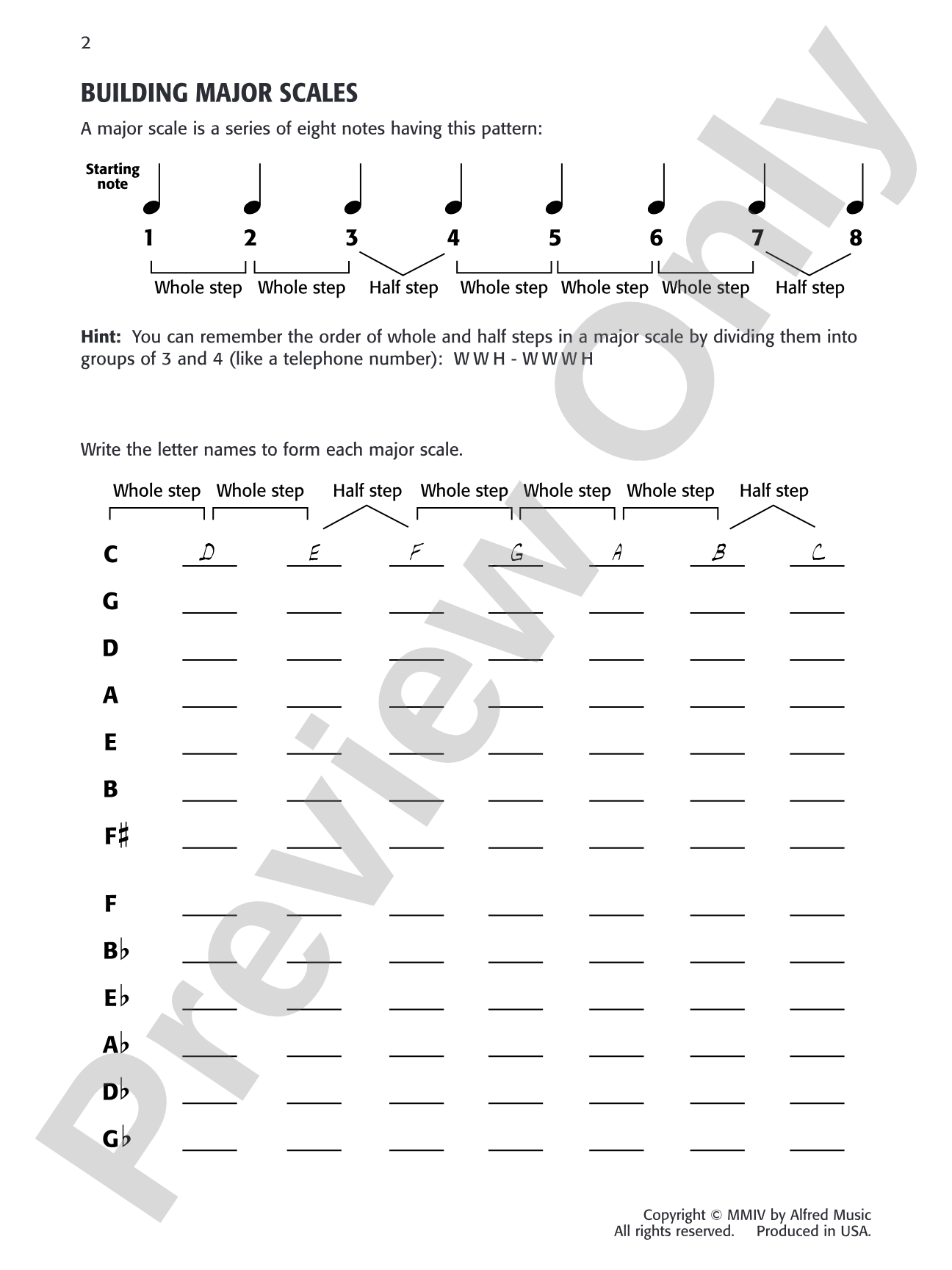 Daily Warm-Ups, Set 3: Major Scales & Arpeggios (One Octave): Piano
