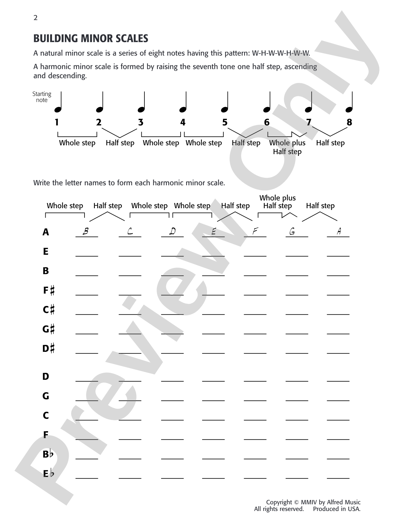 Daily Warm-Ups, Set 4: Minor Scales & Arpeggios (One Octave): Piano