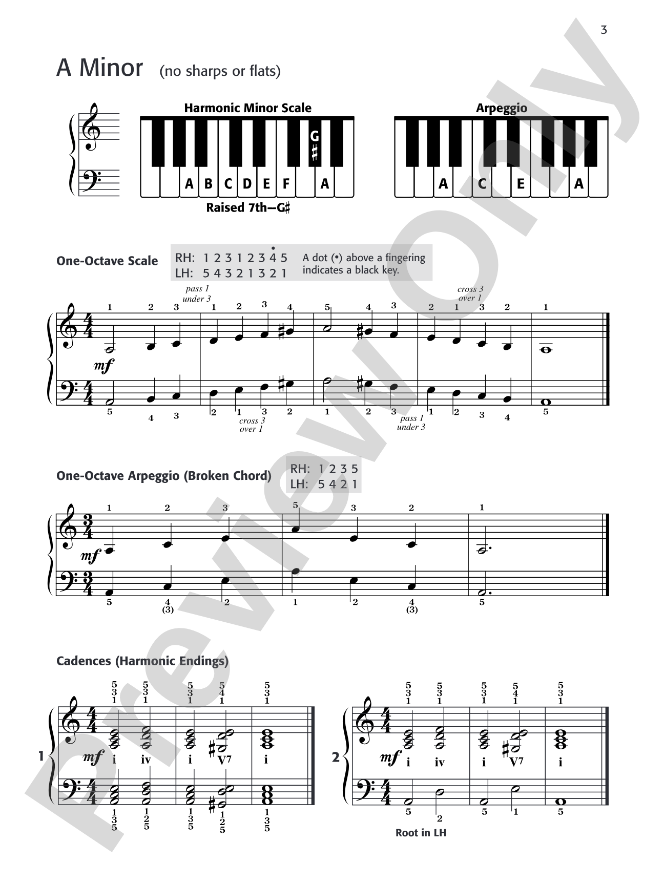 Daily Warm-Ups, Set 4: Minor Scales & Arpeggios (One Octave): Piano