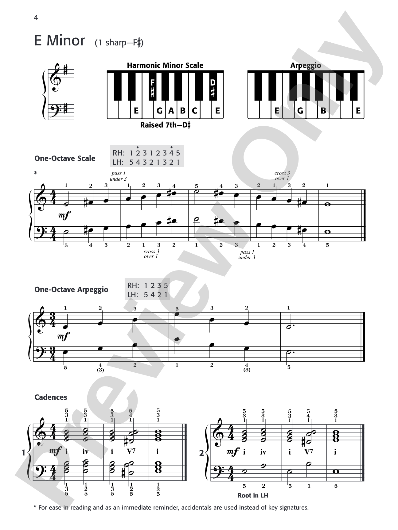Daily Warm-Ups, Set 4: Minor Scales & Arpeggios (One Octave): Piano
