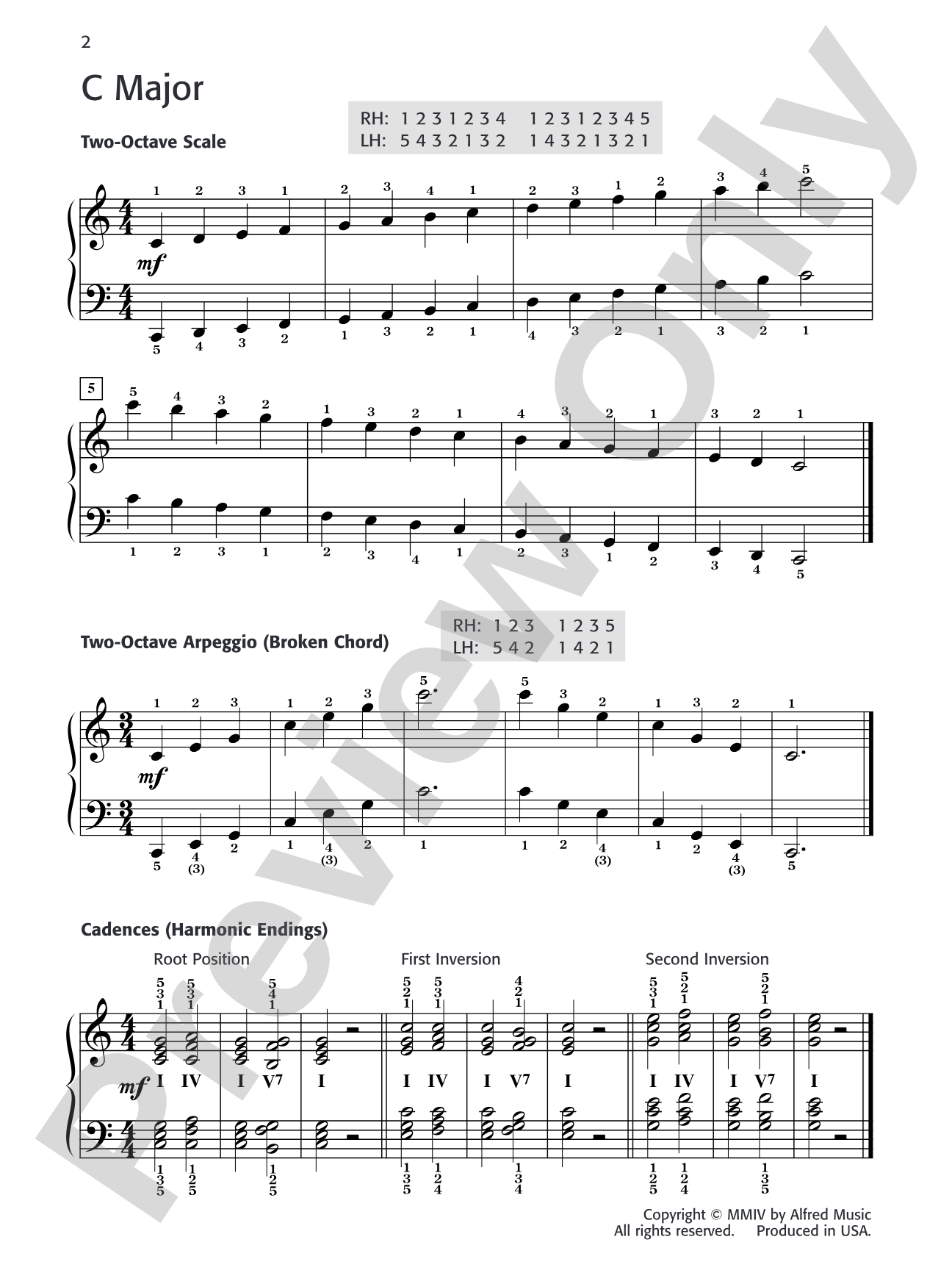 Daily Warm-Ups, Set 5: Major Scales & Arpeggios (Two Octaves): Piano
