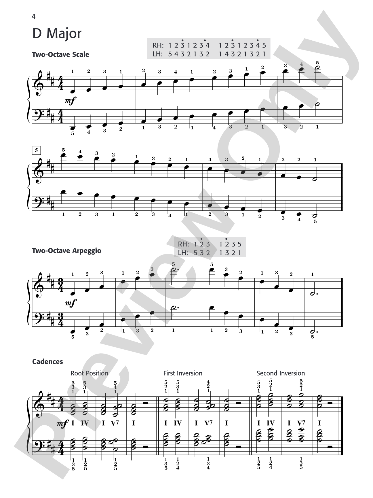 Daily Warm-Ups, Set 5: Major Scales & Arpeggios (Two Octaves): Piano
