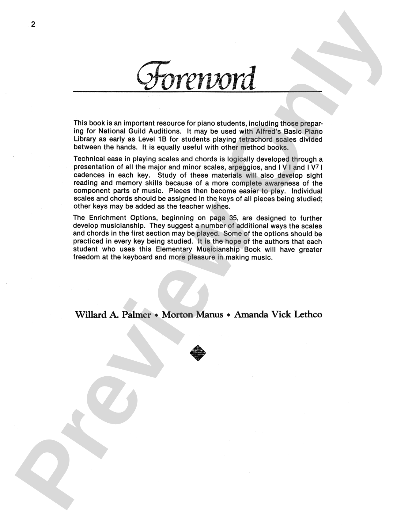 Alfred's Basic Piano Library Musicianship Book One: Elementary Musicianship: All the Scales, Chords, Arpeggios, and Cadences Generally Required for Student Auditions... Plus Additional Enrichment Options: Piano