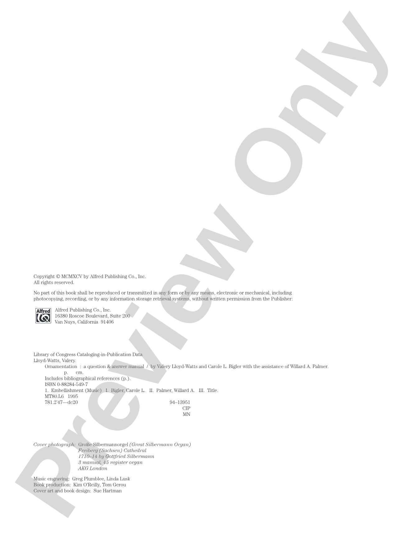 Ornamentation: A Question & Answer Manual: Piano