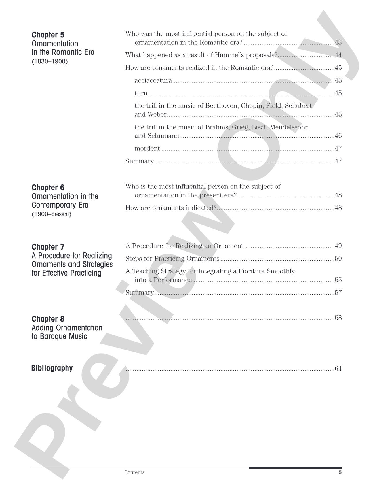 Ornamentation: A Question & Answer Manual: Piano