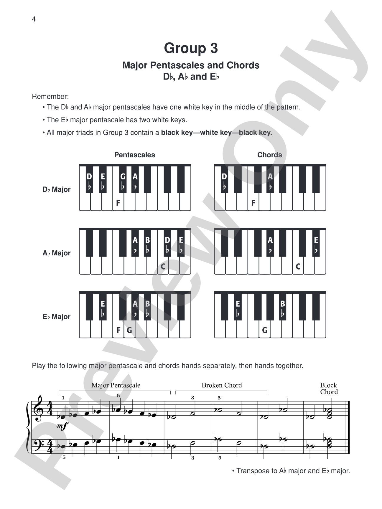 Pentascale Pro, Book 2: An Introduction to Major and Minor 5-Finger Patterns: Piano