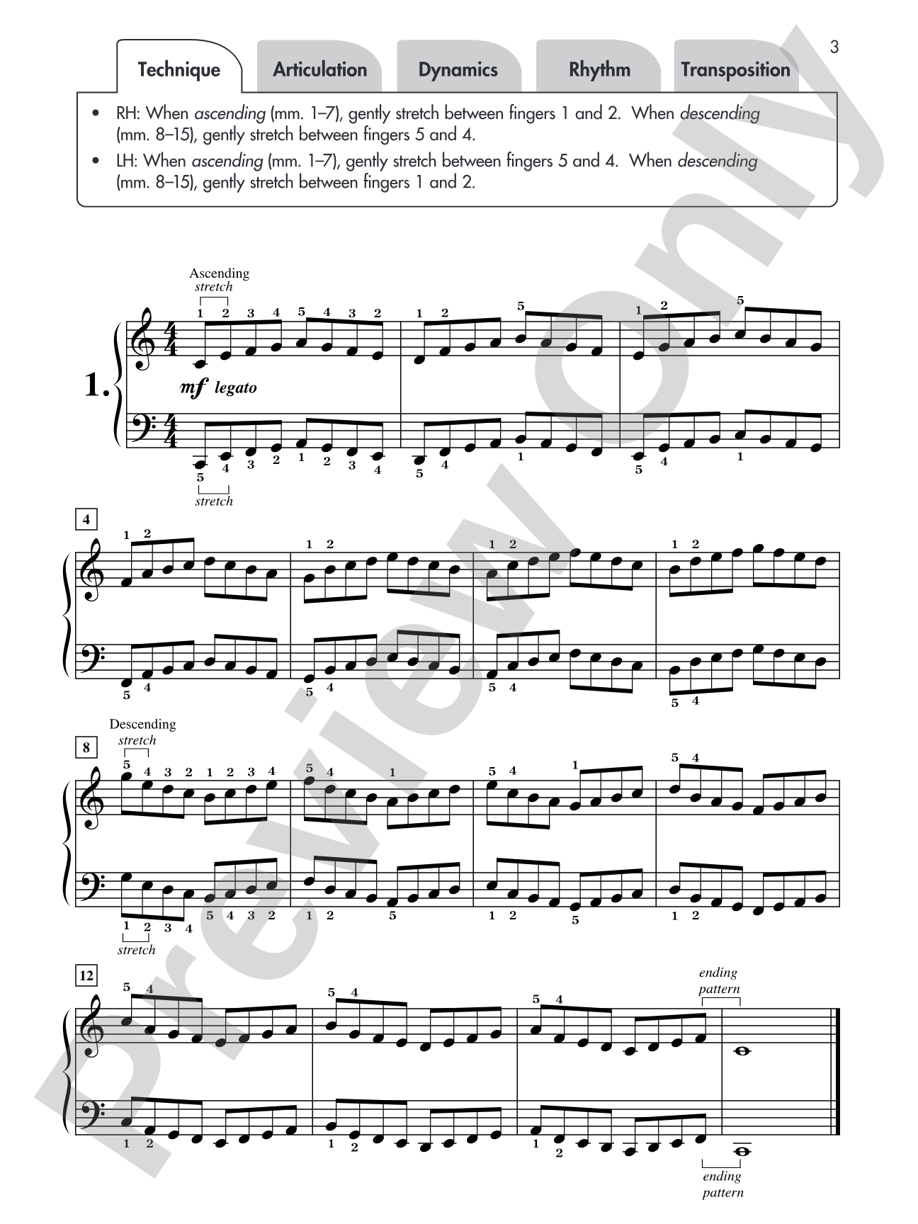 Hanon for Students, Book 1: 6 Varied Exercises from <i>The Virtuoso Pianist</i> for Late Elementary Pianists: Piano