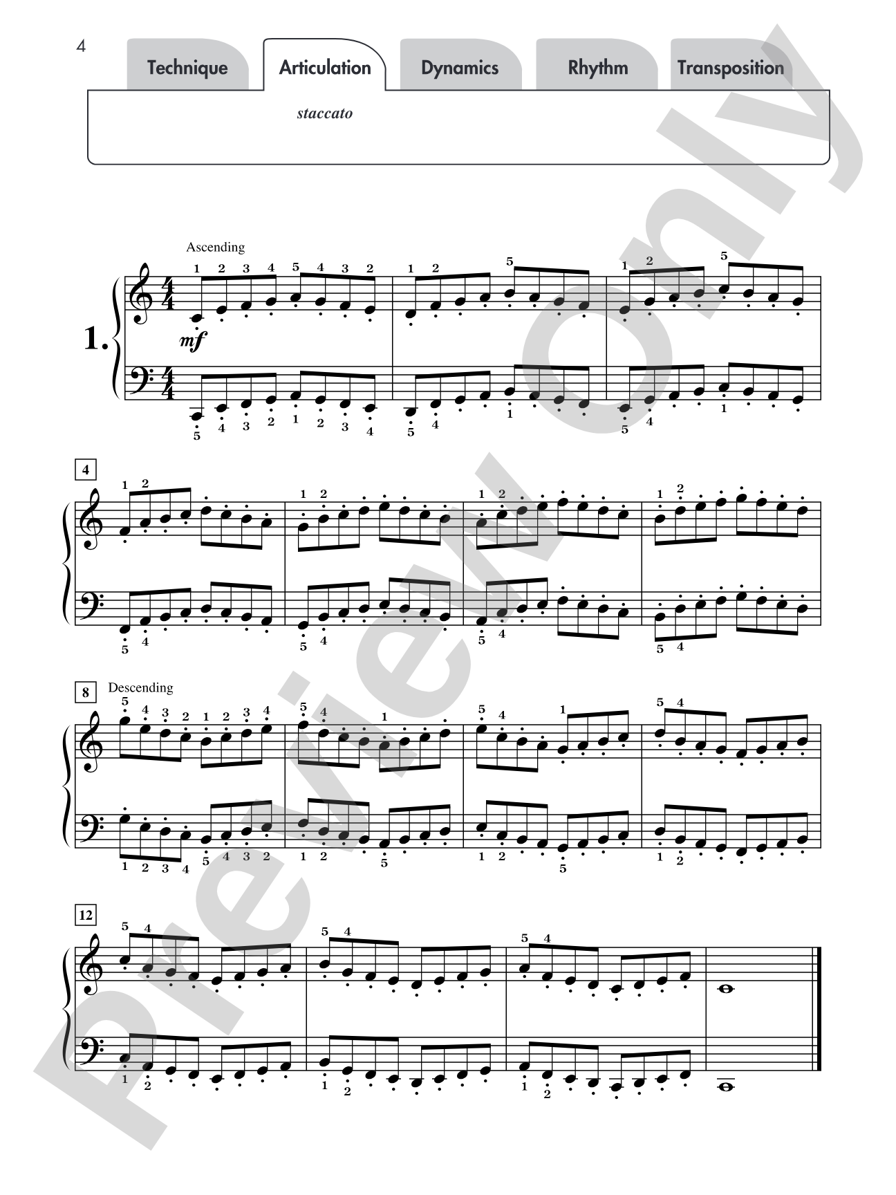 Hanon for Students, Book 1: 6 Varied Exercises from <i>The Virtuoso Pianist</i> for Late Elementary Pianists: Piano