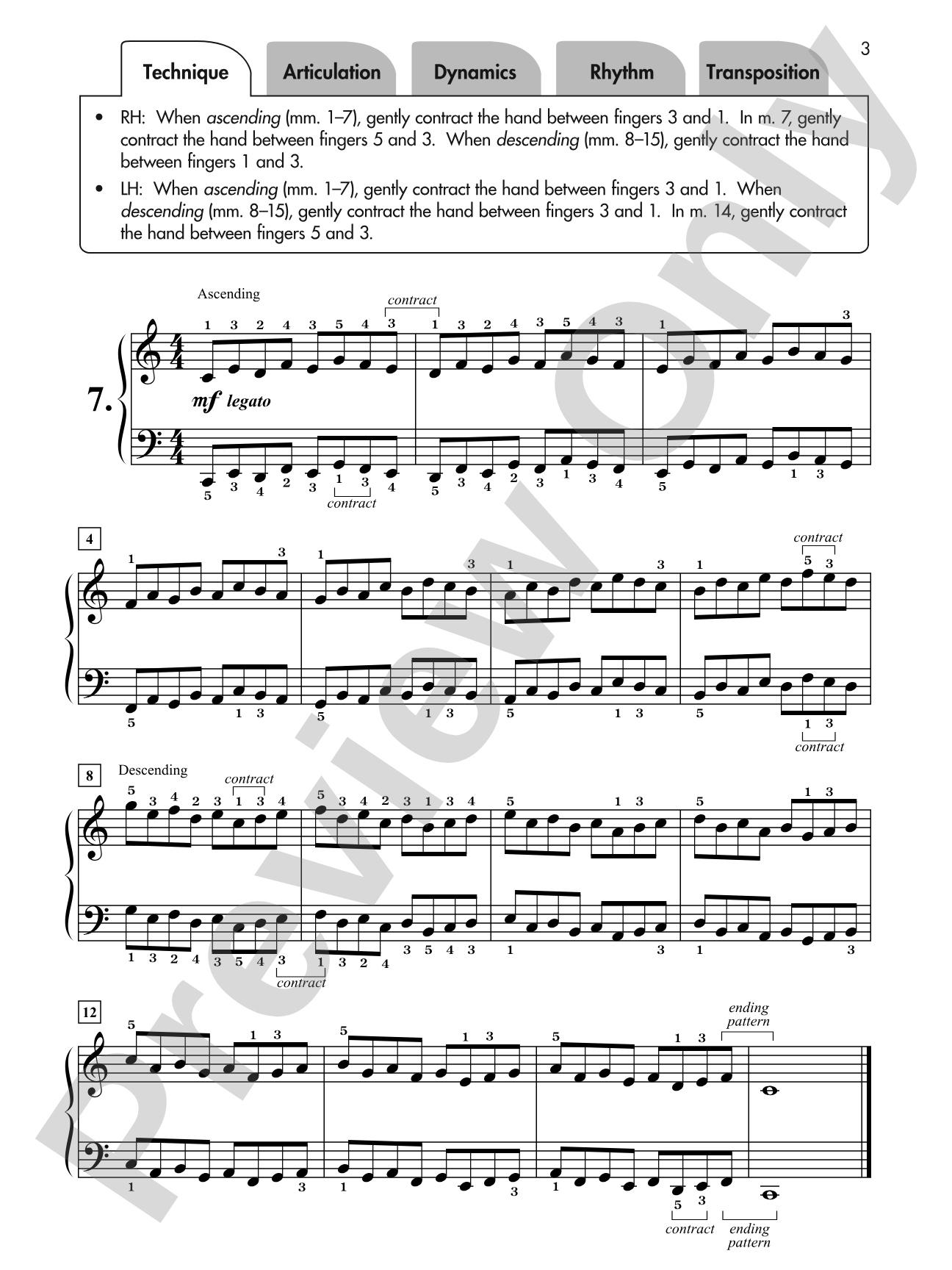 Hanon for Students, Book 2: 7 Varied Exercises from <i>The Virtuoso Pianist</i> for Early Intermediate Pianists: Piano