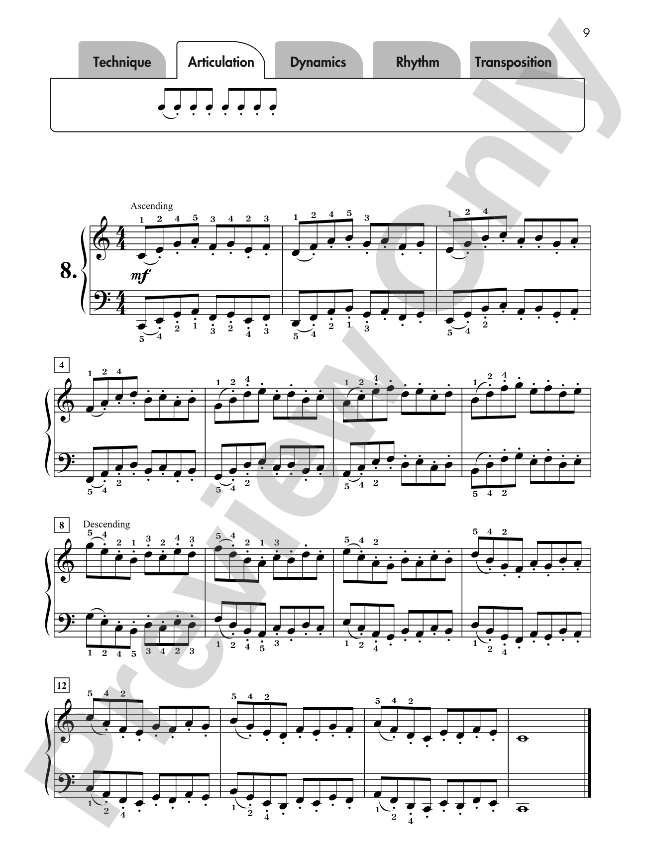 Hanon for Students, Book 2: 7 Varied Exercises from <i>The Virtuoso Pianist</i> for Early Intermediate Pianists: Piano