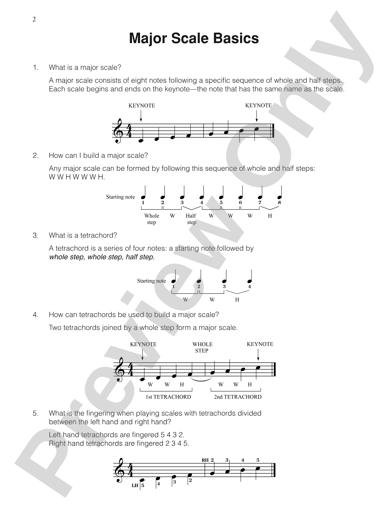 Major Scale Pro, Book 1: An Introduction to Major Scales Beginning on White Keys: Piano