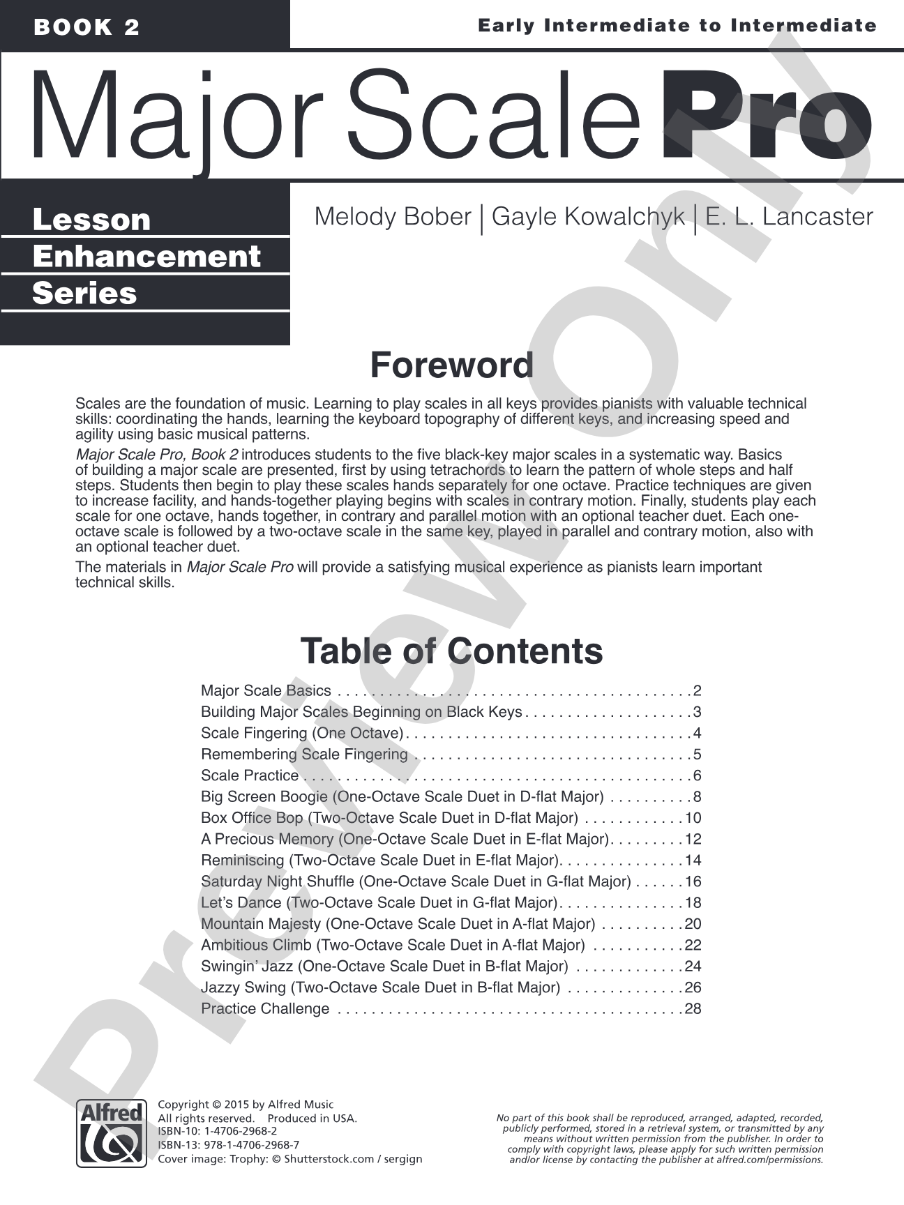 Major Scale Pro, Book 2: An Introduction to Major Scales Beginning on Black Keys