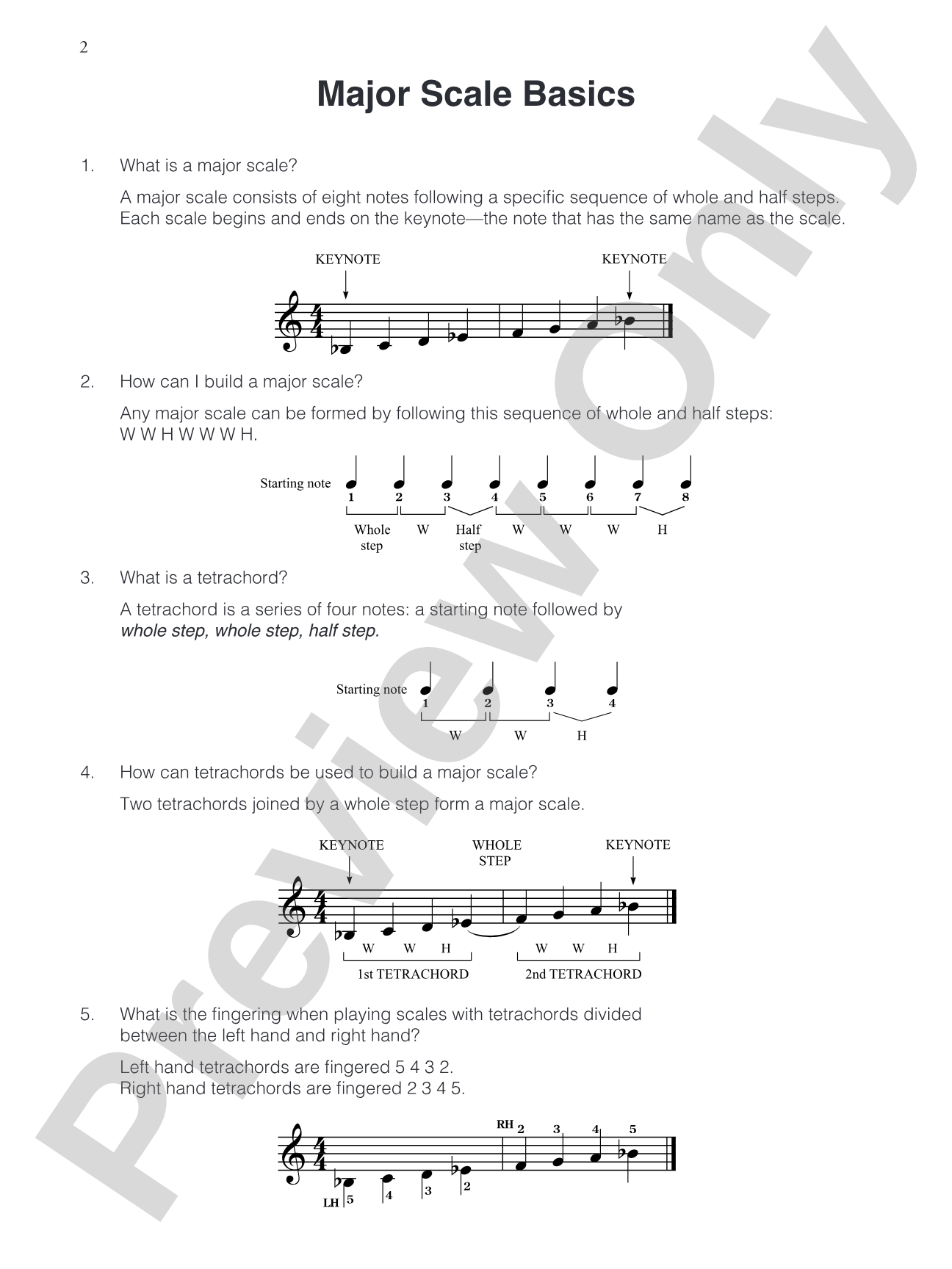Major Scale Pro, Book 2: An Introduction to Major Scales Beginning on Black Keys