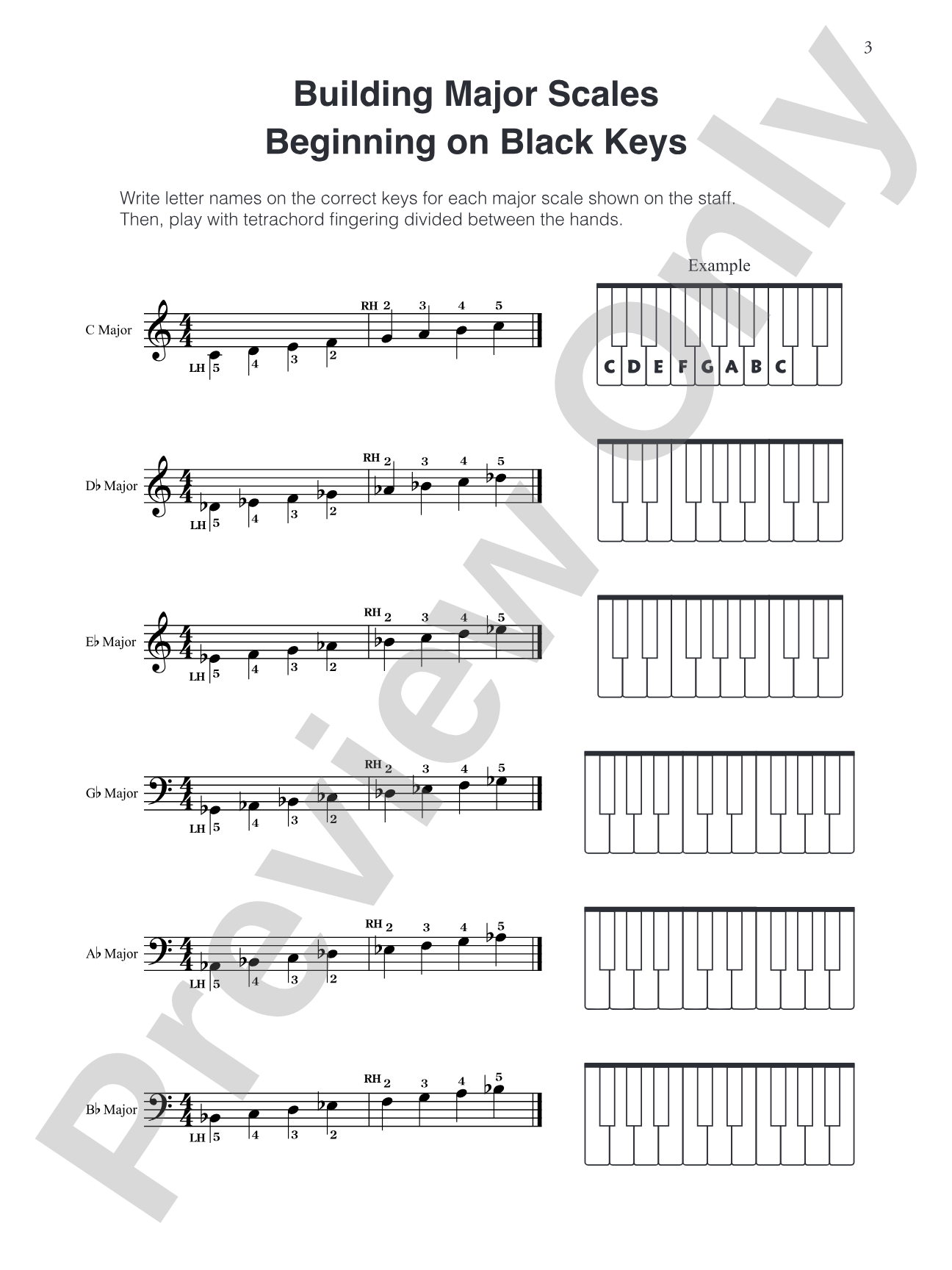 Major Scale Pro, Book 2: An Introduction to Major Scales Beginning on Black Keys