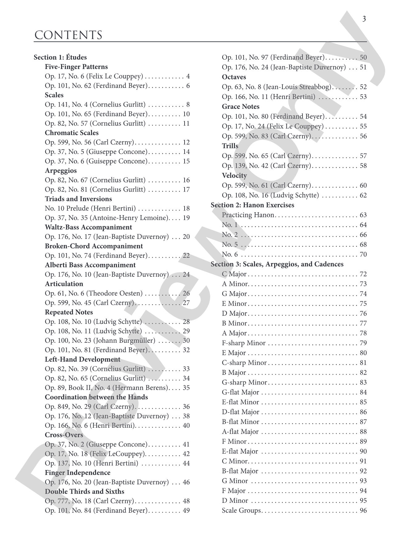 Piano Studies for Technical Development, Volume 1: A Comprehensive Anthology of Études, Exercises, Scales, Arpeggios, and Cadences: Piano
