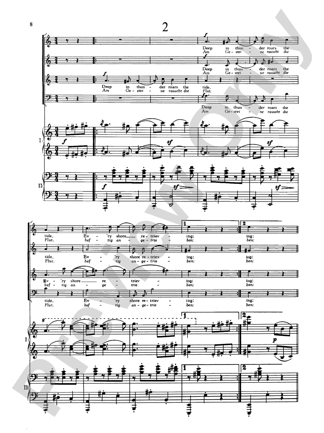 Liebeslieder Walzer, Opus 52: Choir