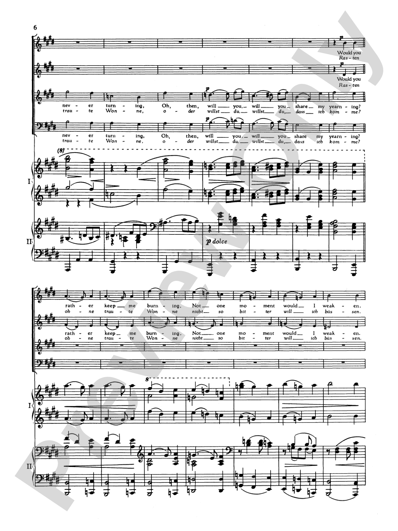 Liebeslieder Walzer, Opus 52: Choir
